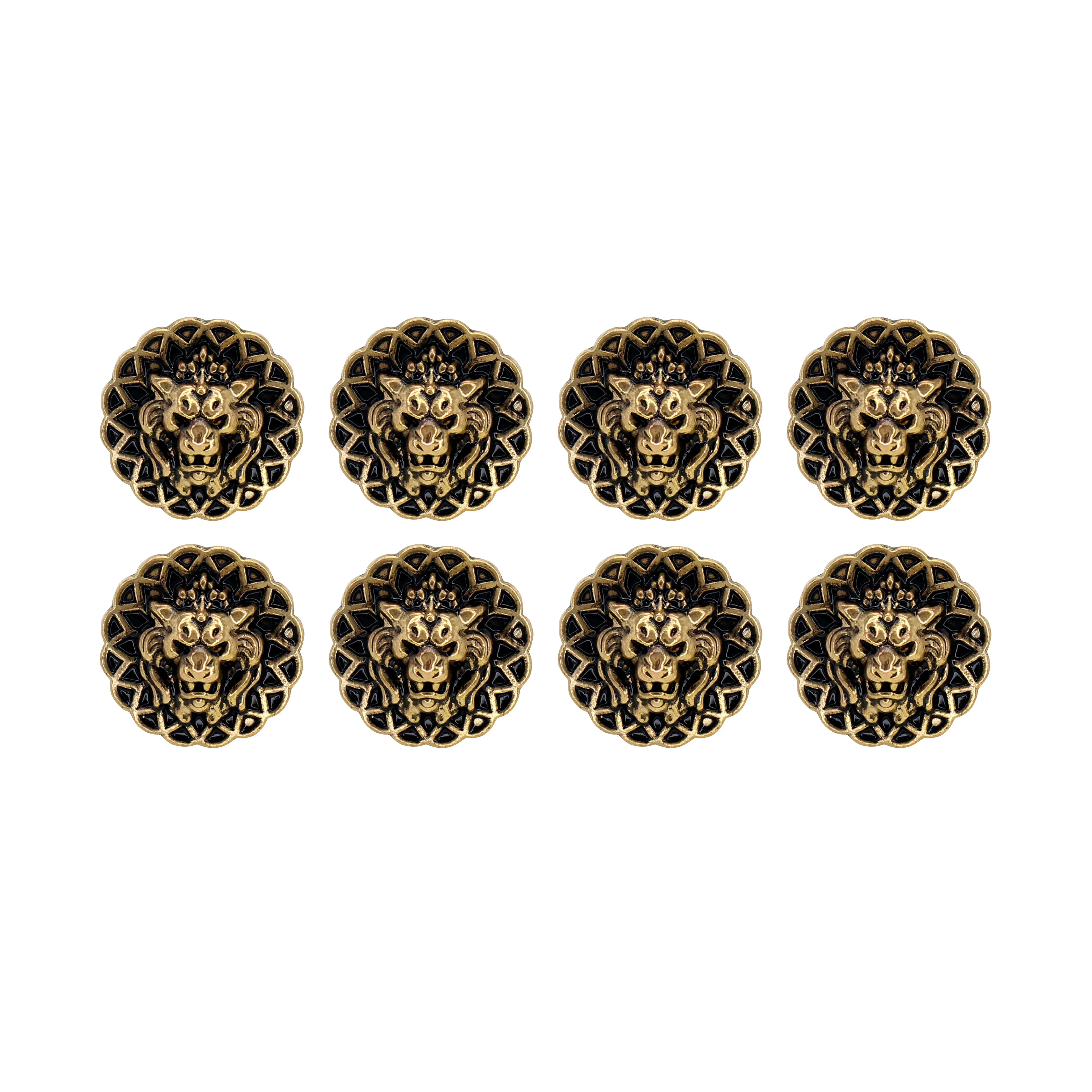 Lion Head Buttons for Clothing and Accessories