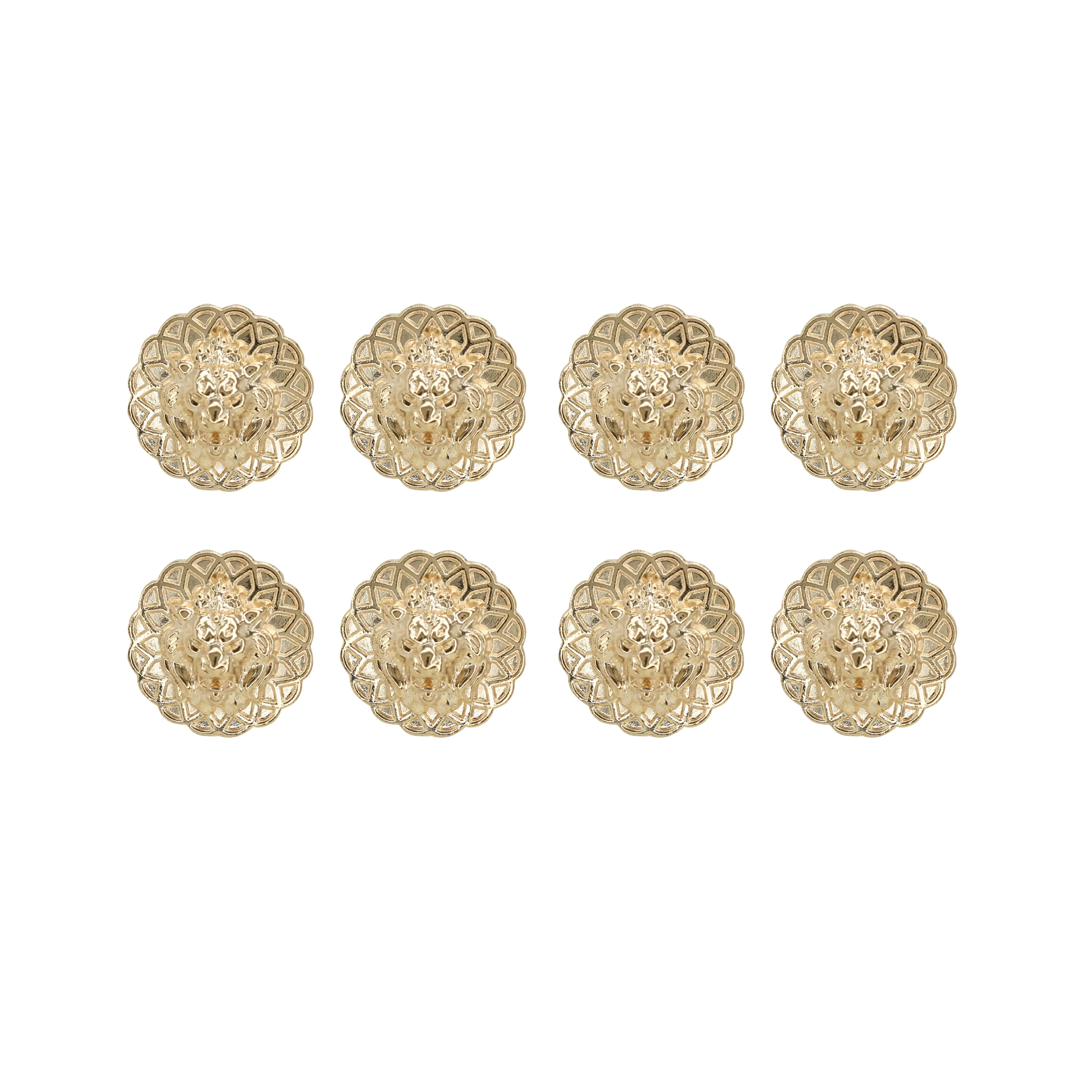 Lion Head Buttons for Clothing and Accessories