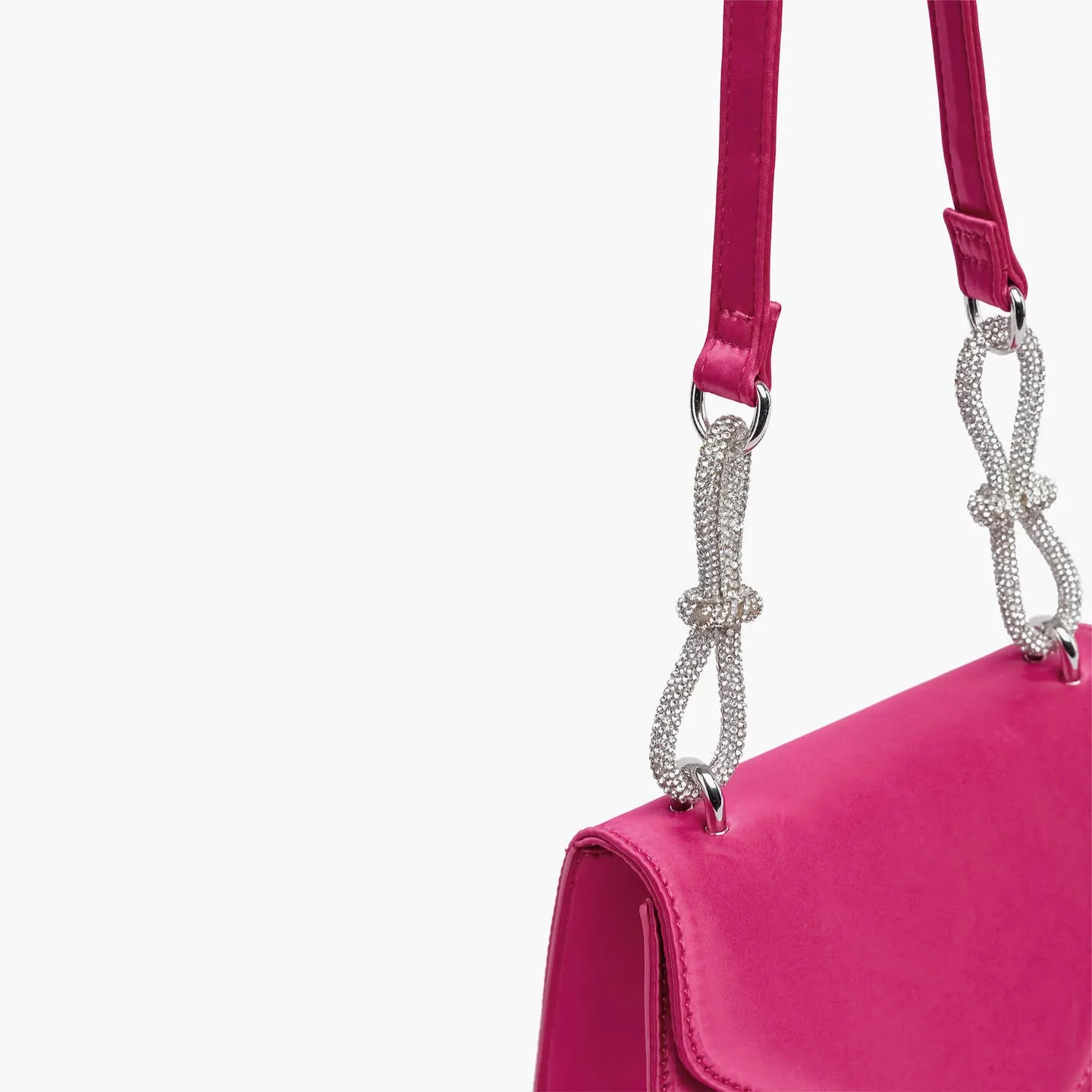 Magenta Gala Rhinestone Shoulder Crossbody