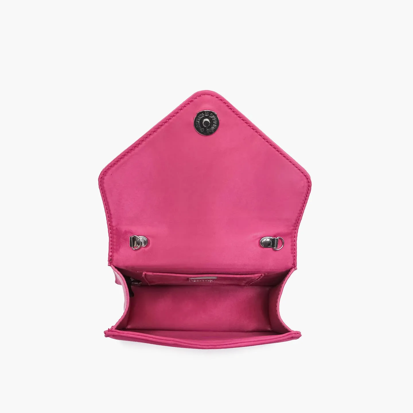 Magenta Gala Rhinestone Shoulder Crossbody