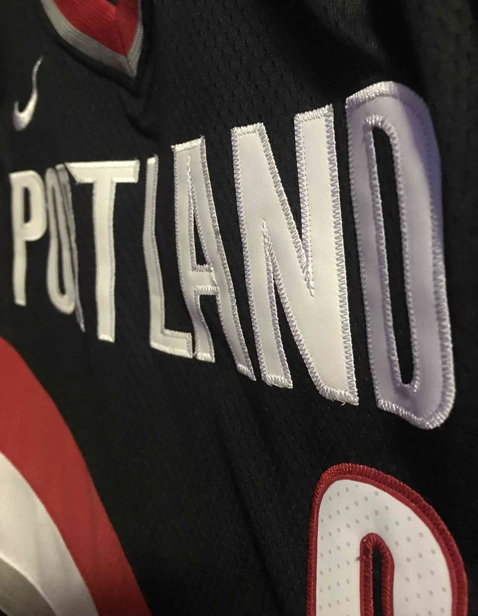 Men 0 Damian Lillard Jersey Black Portland Trail Blazers Fanatics