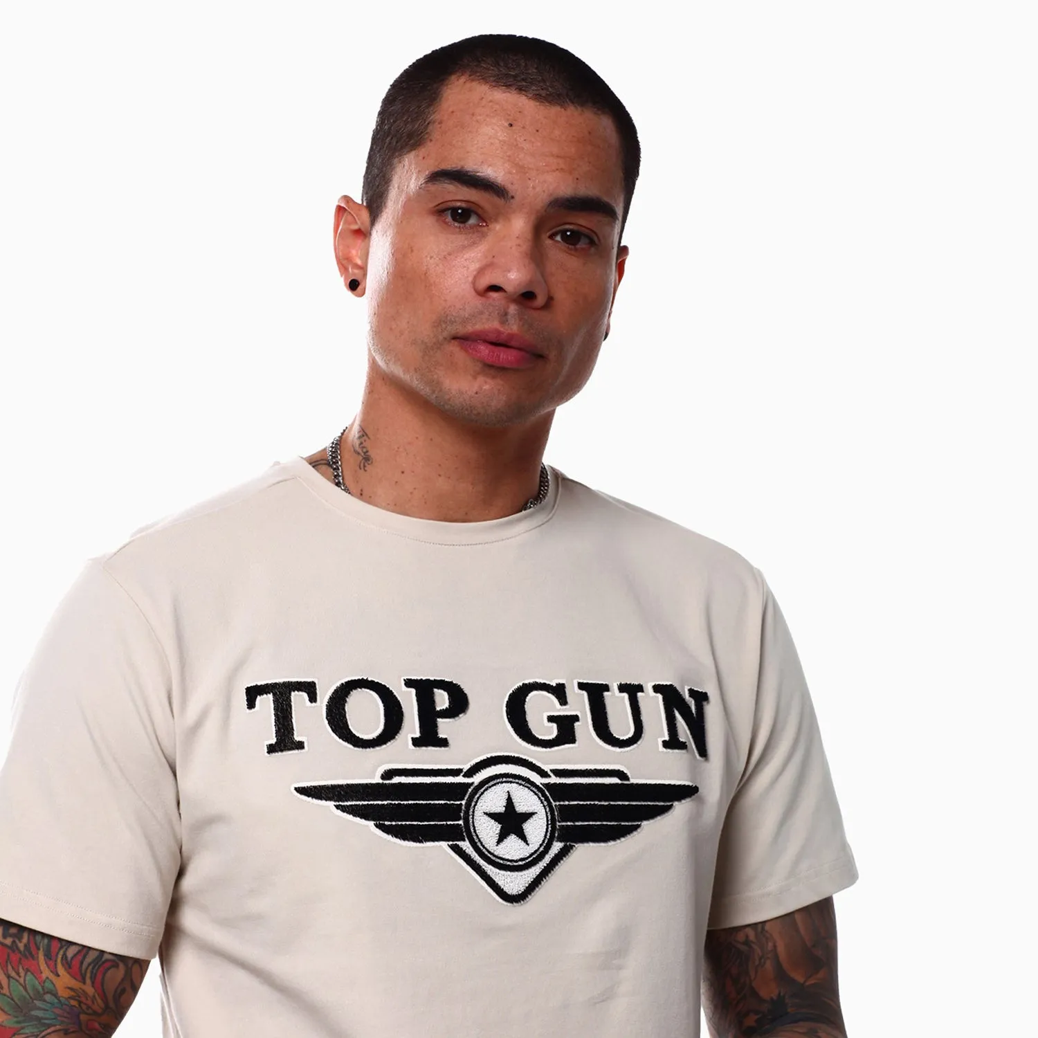 Men's Embroidered Logo T Shirt And Shorts Outfit
