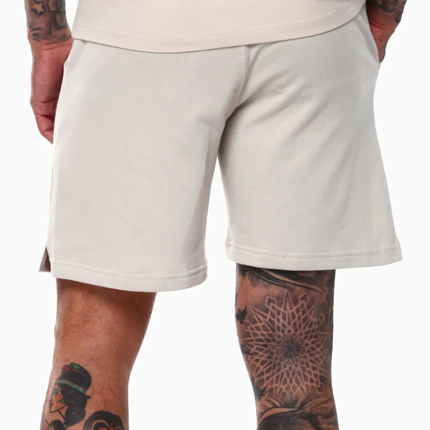 Men's Embroidered Logo T Shirt And Shorts Outfit