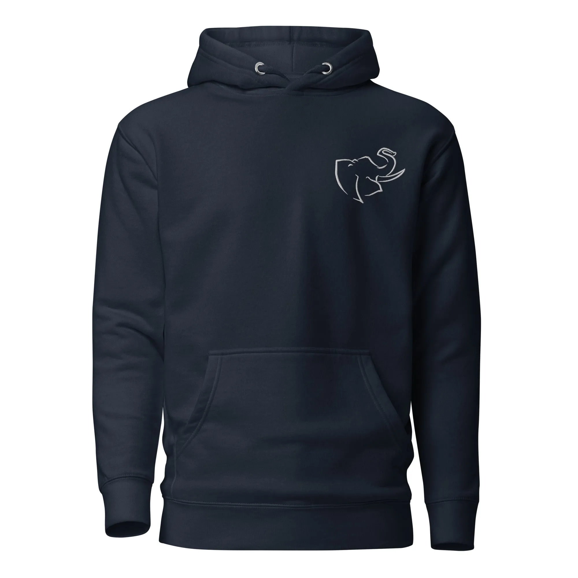 Men's HOODIE 🐘 (Embroidered/BIG logo on back)