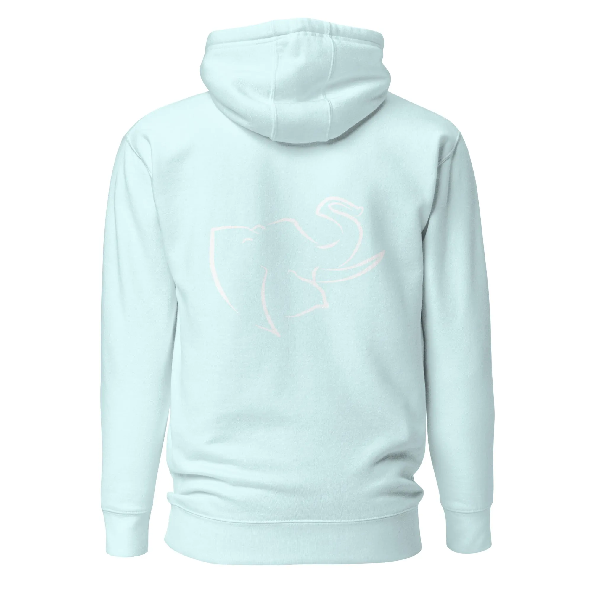 Men's HOODIE 🐘 (Embroidered/BIG logo on back)