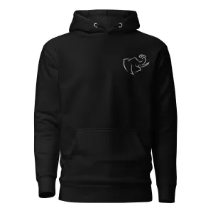 Men's HOODIE 🐘 (Embroidered/BIG logo on back)