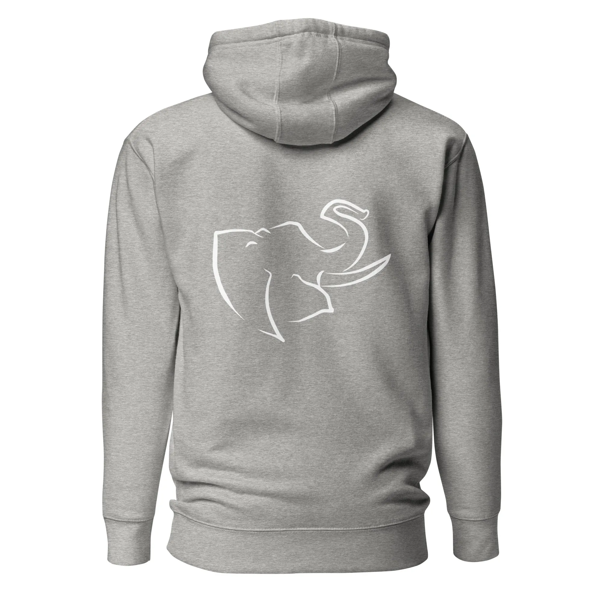 Men's HOODIE 🐘 (Embroidered/BIG logo on back)