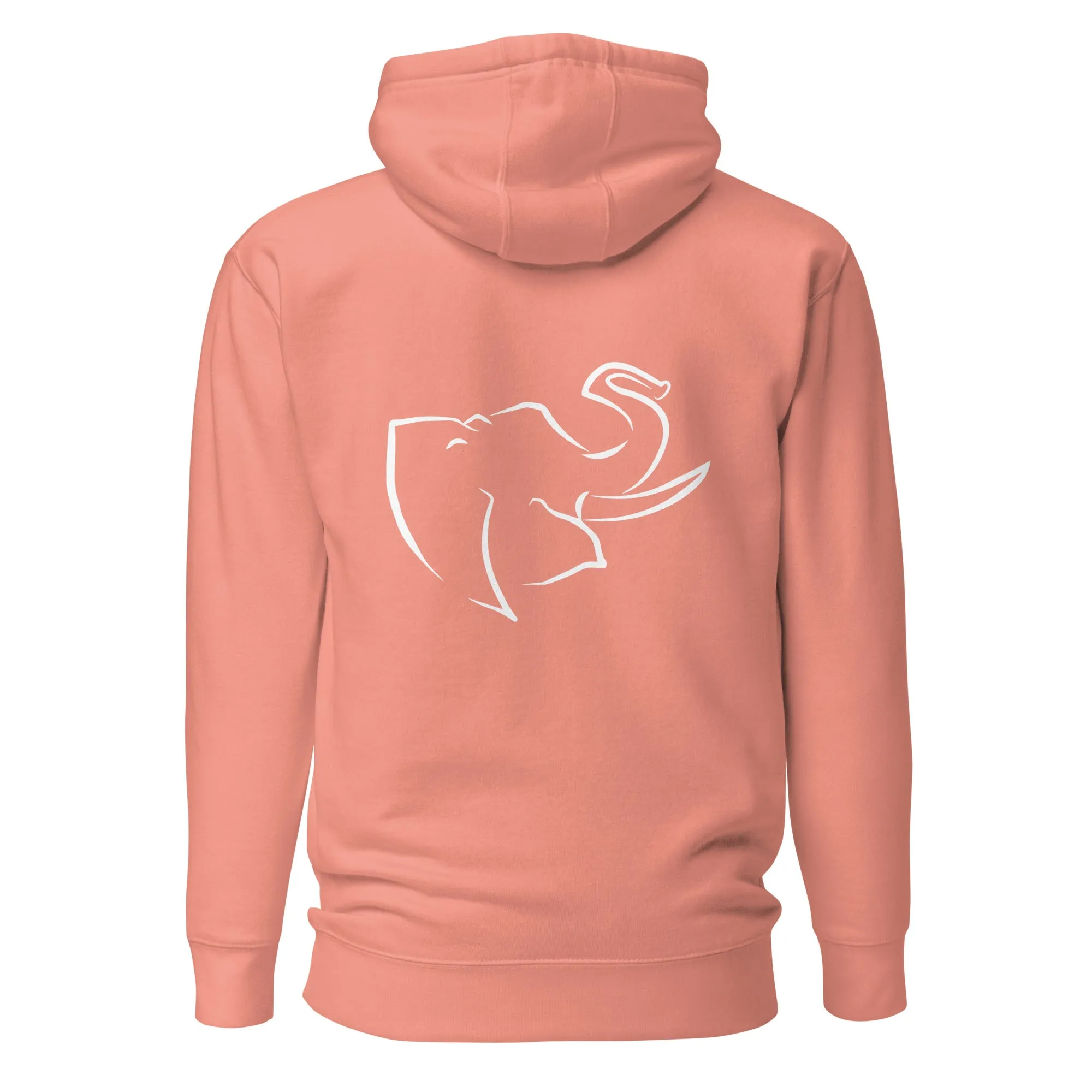 Men's HOODIE 🐘 (Embroidered/BIG logo on back)