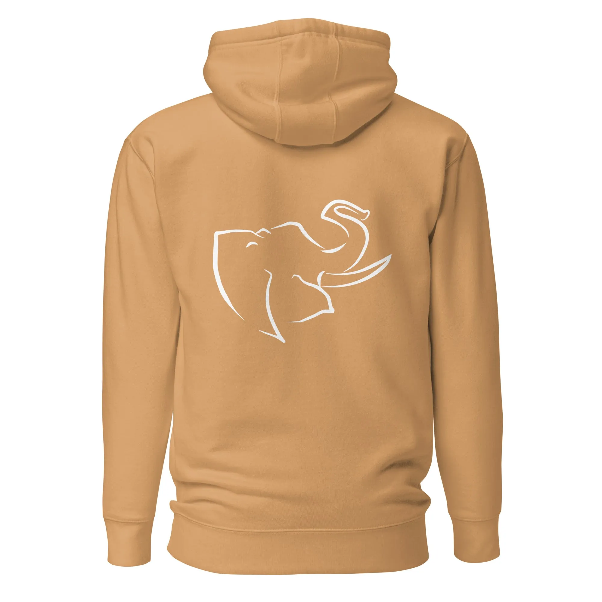 Men's HOODIE 🐘 (Embroidered/BIG logo on back)