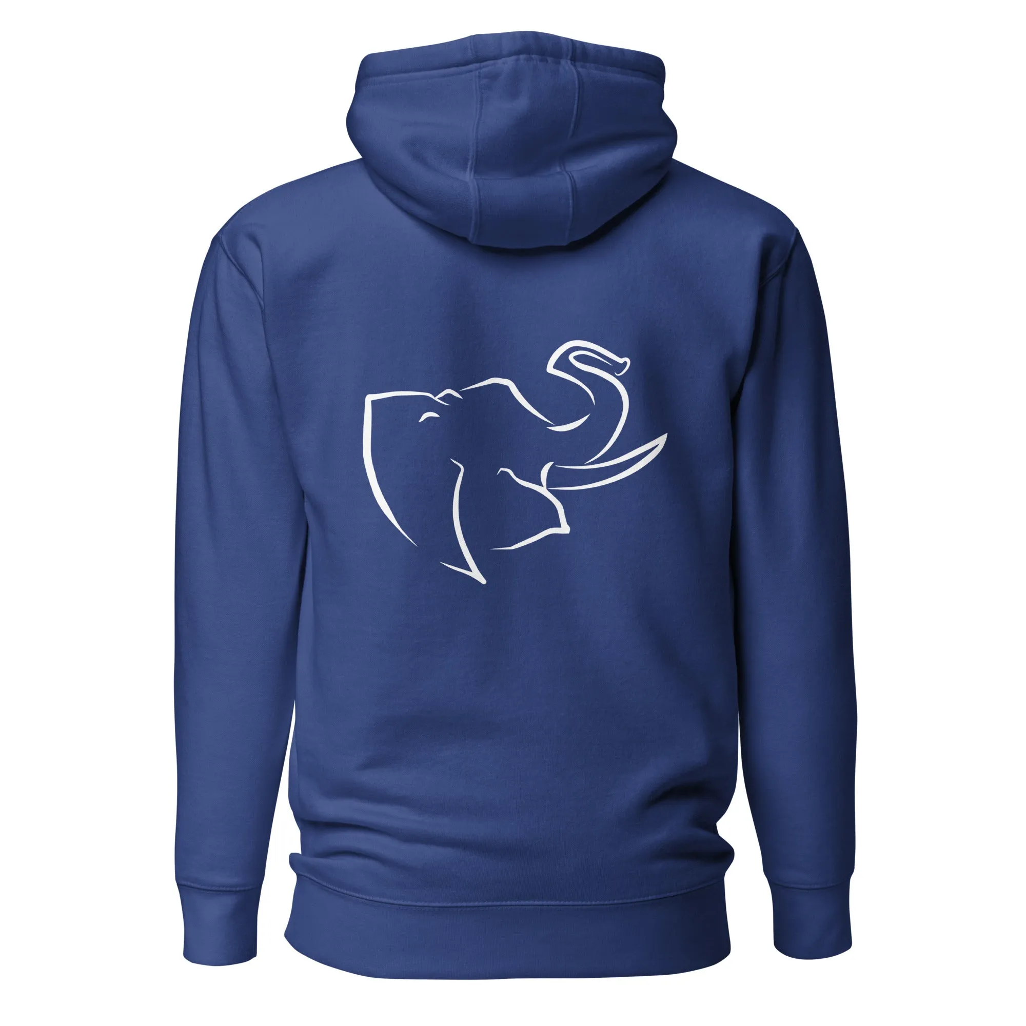 Men's HOODIE 🐘 (Embroidered/BIG logo on back)
