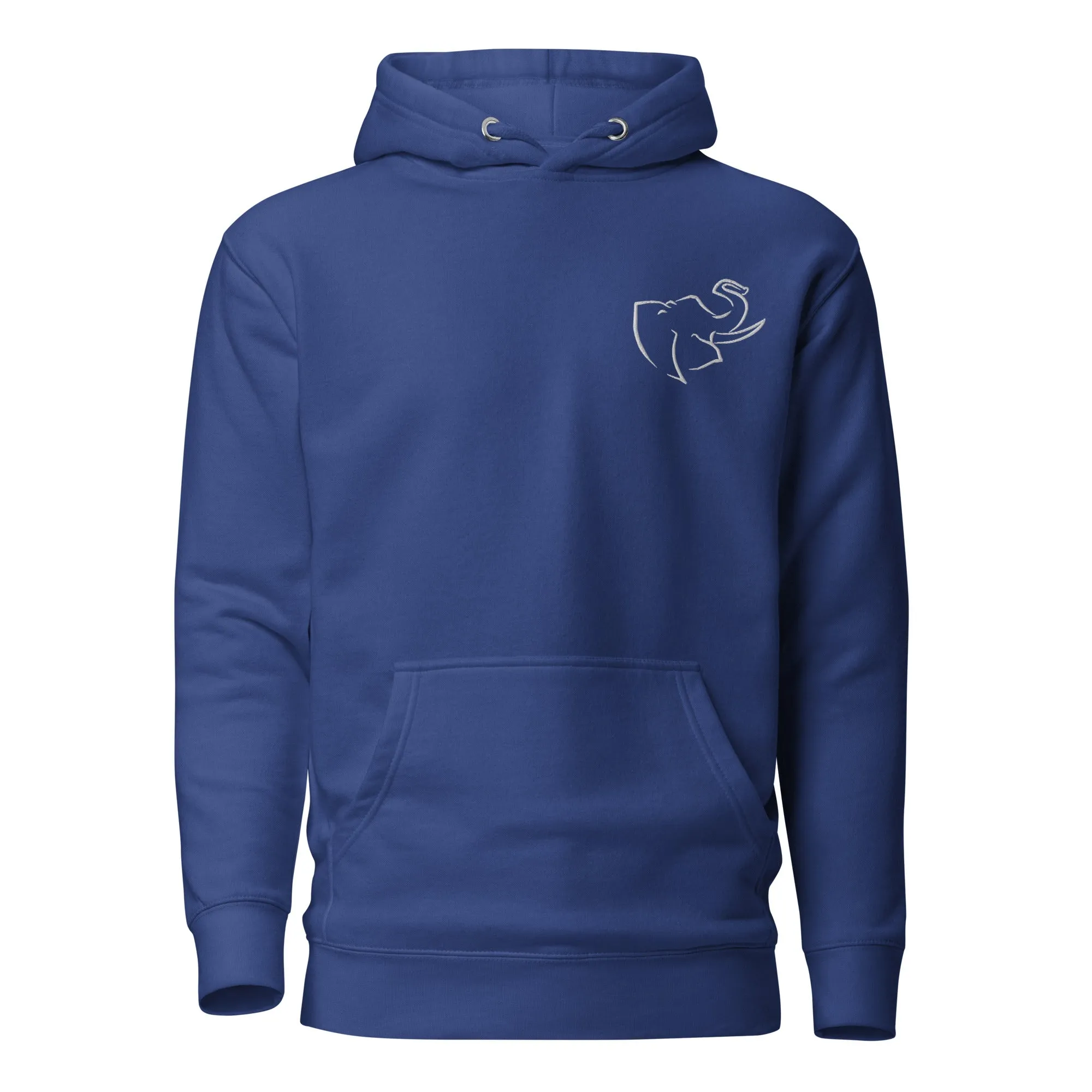 Men's HOODIE 🐘 (Embroidered/BIG logo on back)
