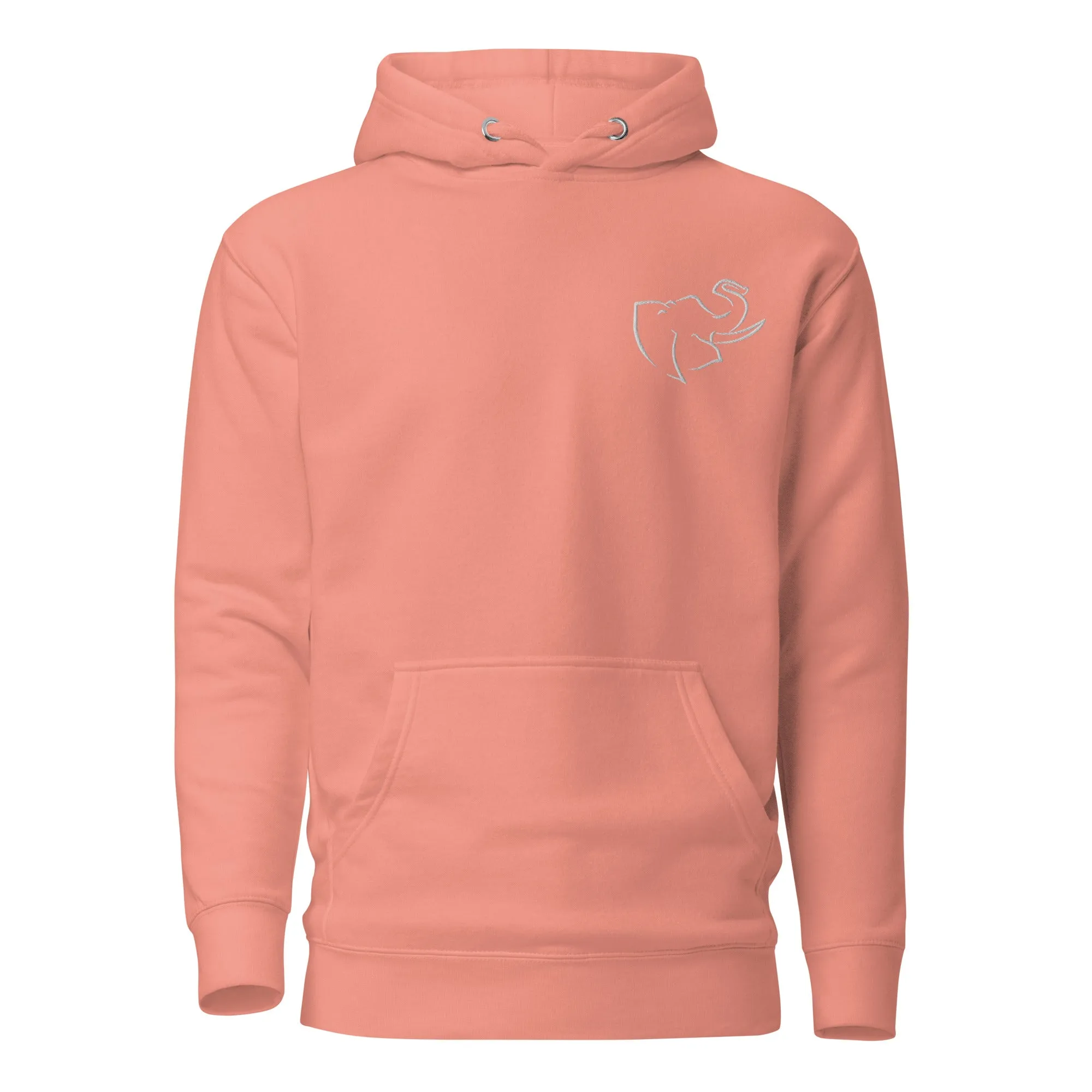 Men's HOODIE 🐘 (Embroidered/BIG logo on back)