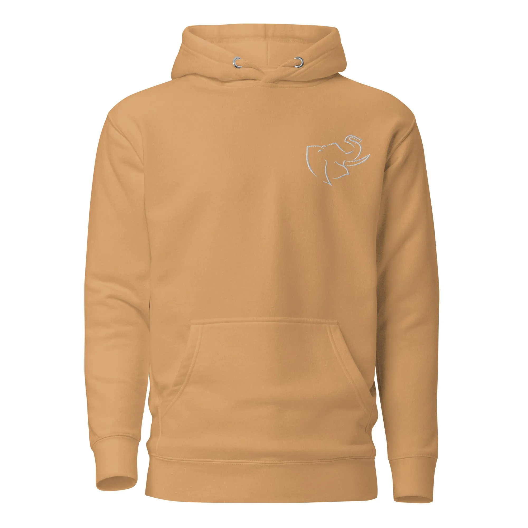 Men's HOODIE 🐘 (Embroidered/BIG logo on back)