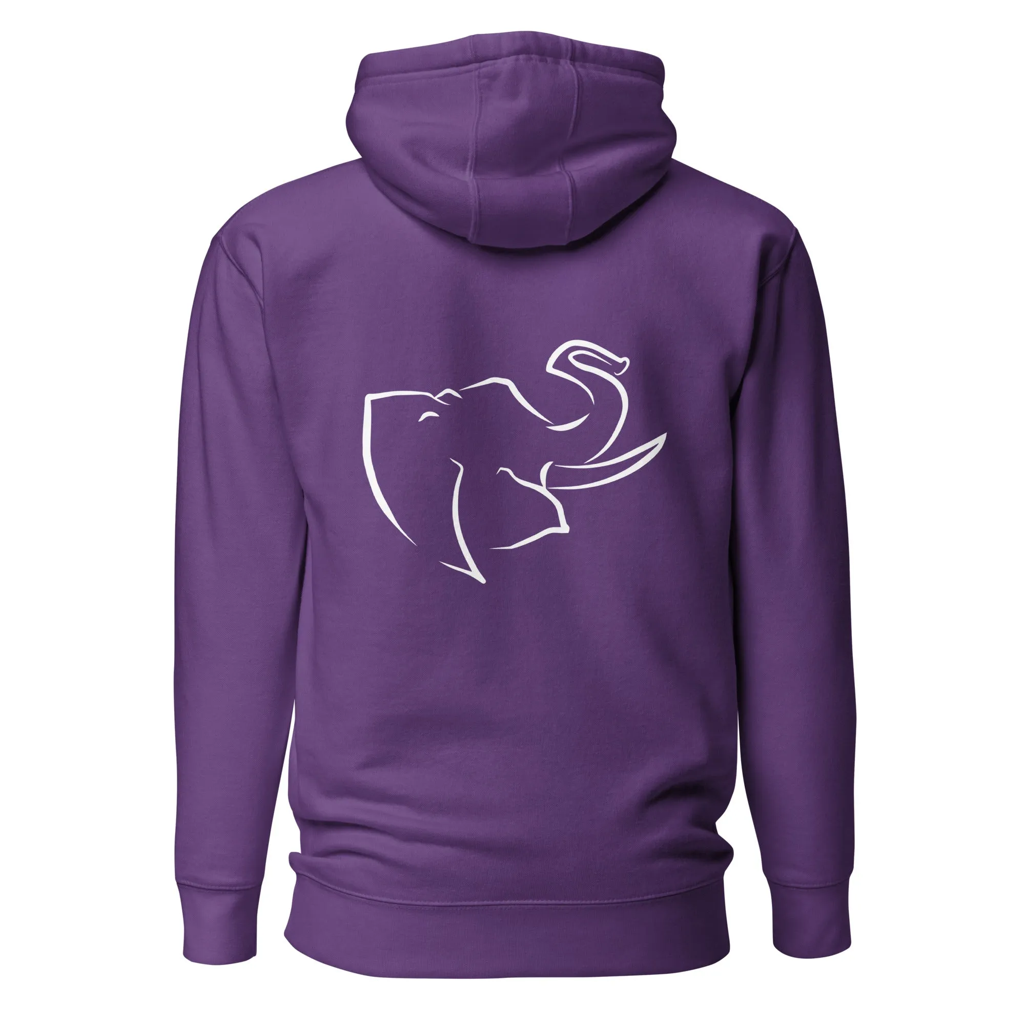 Men's HOODIE 🐘 (Embroidered/BIG logo on back)