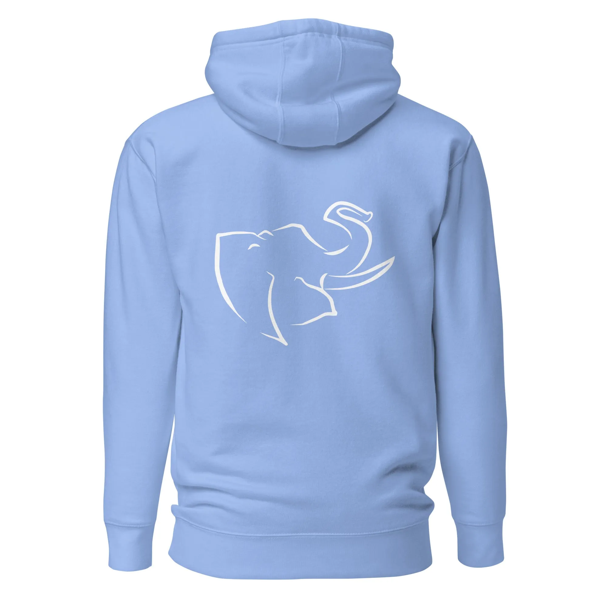 Men's HOODIE 🐘 (Embroidered/BIG logo on back)