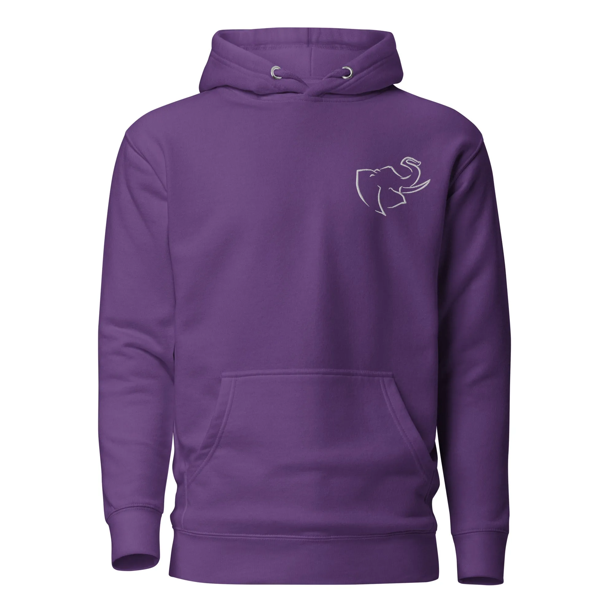Men's HOODIE 🐘 (Embroidered/BIG logo on back)