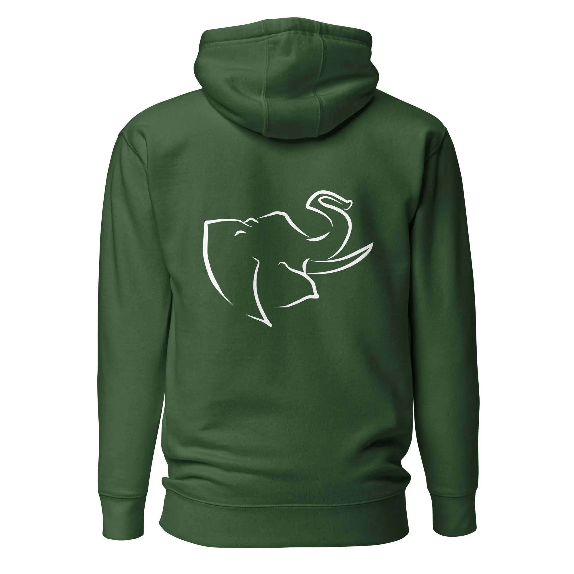 Men's HOODIE 🐘 (Embroidered/BIG logo on back)