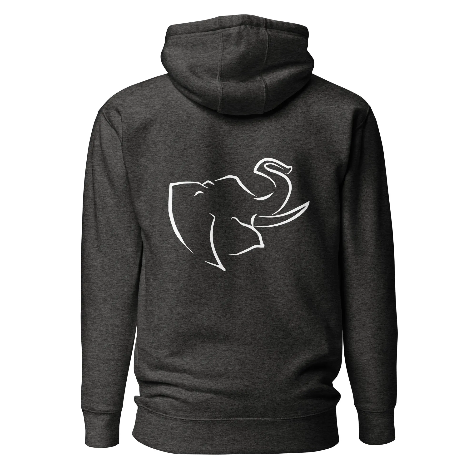 Men's HOODIE 🐘 (Embroidered/BIG logo on back)