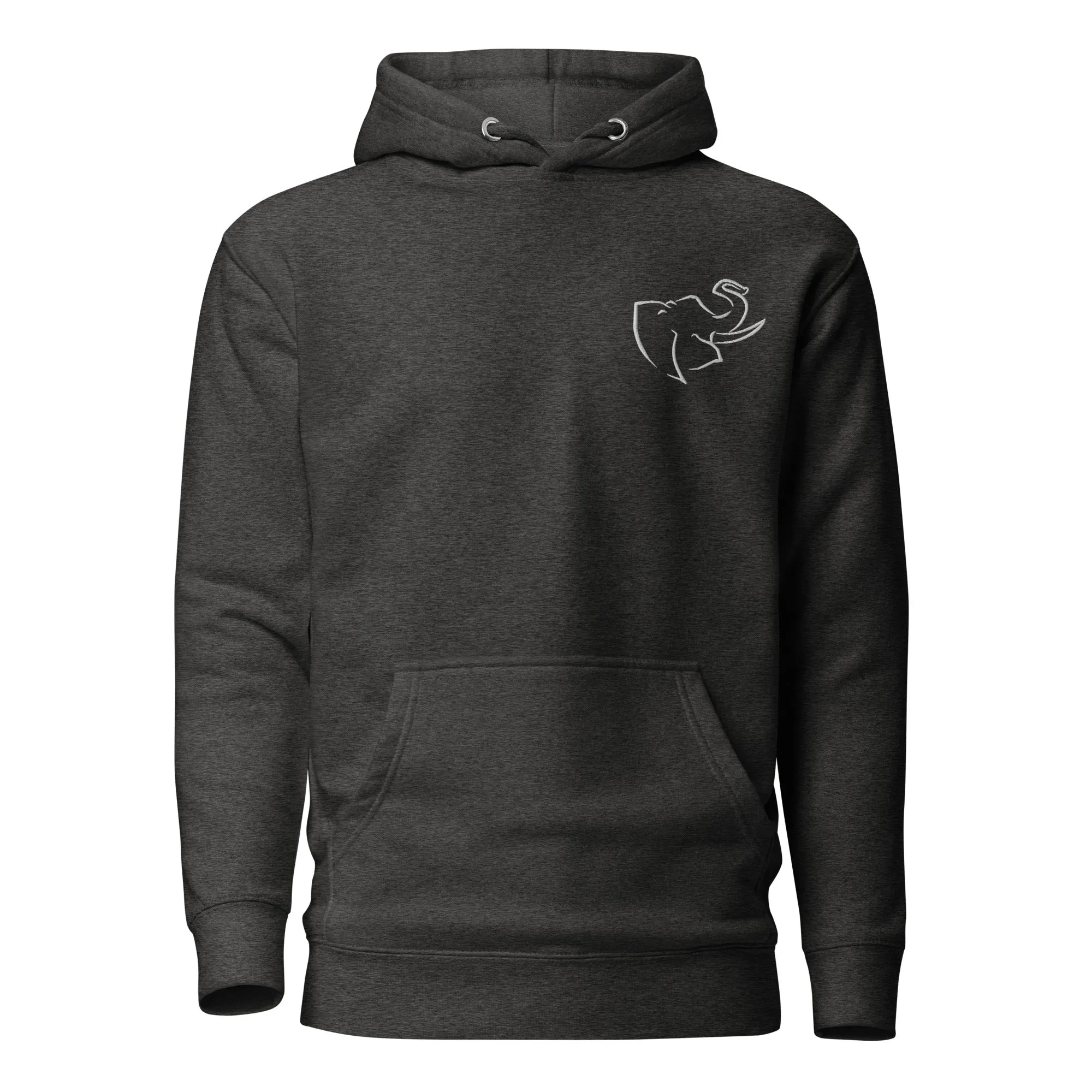 Men's HOODIE 🐘 (Embroidered/BIG logo on back)