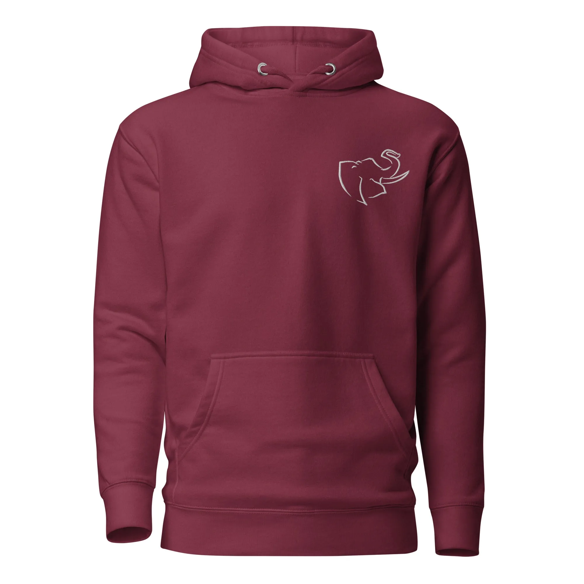 Men's HOODIE 🐘 (Embroidered/BIG logo on back)
