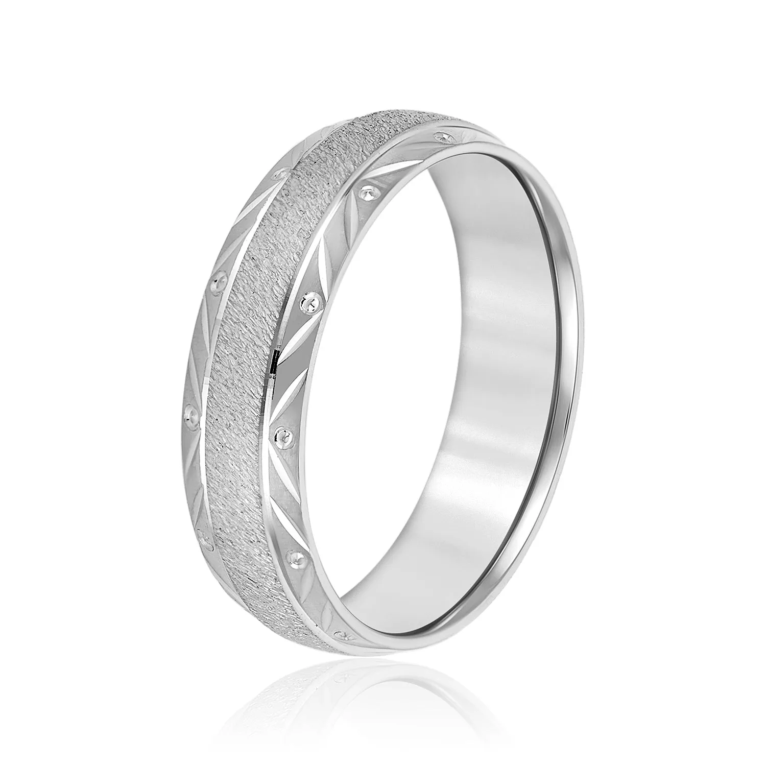 Men's Leaf and Drop Band
