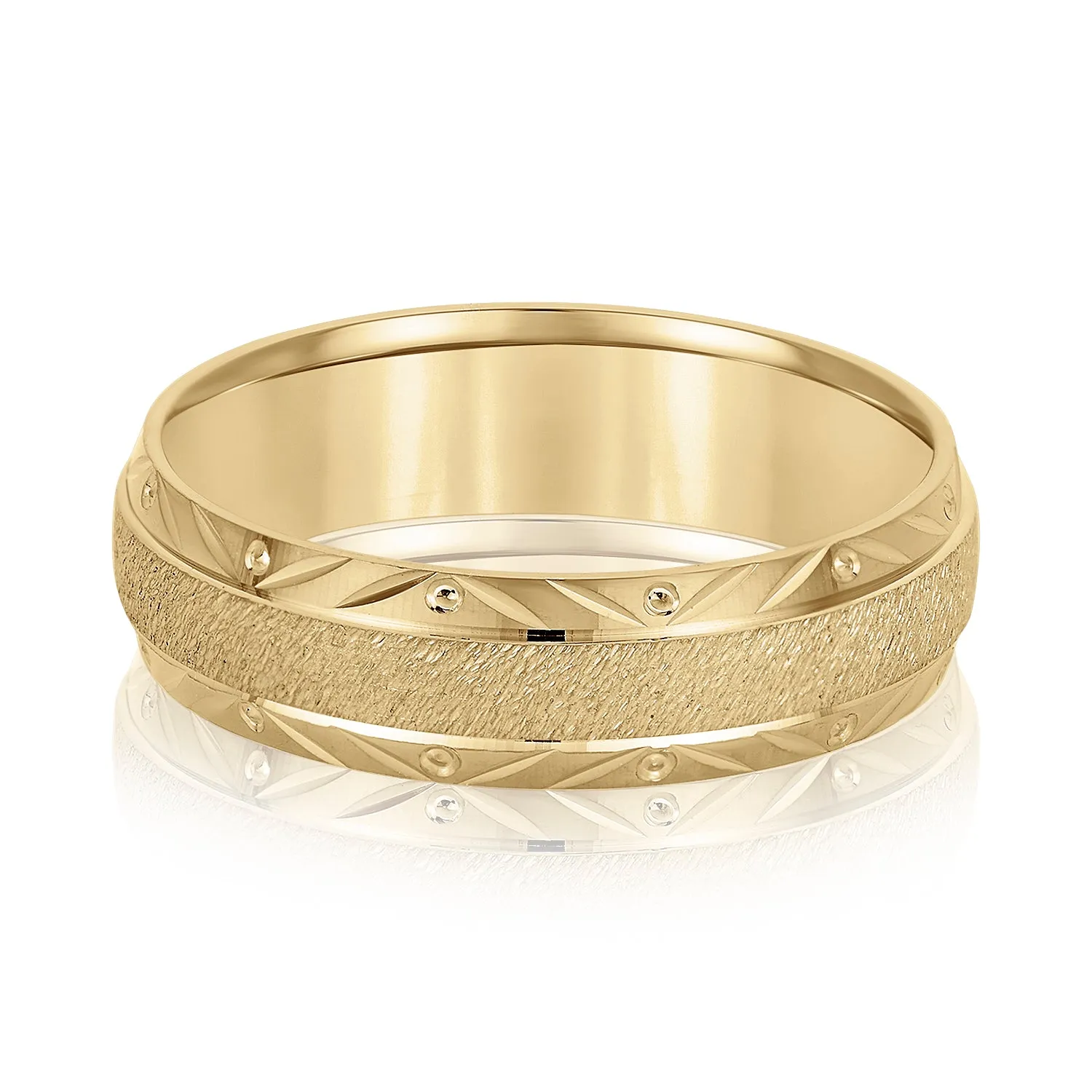 Men's Leaf and Drop Band