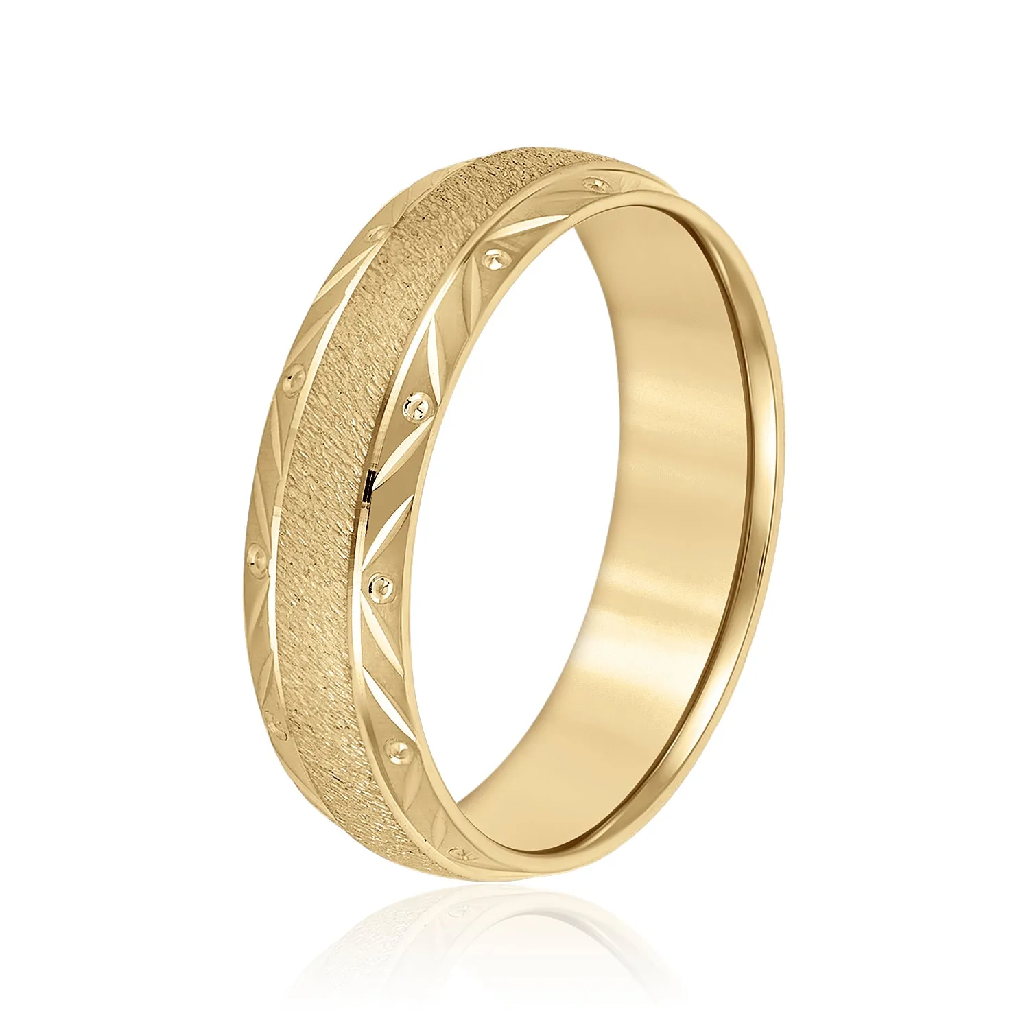 Men's Leaf and Drop Band