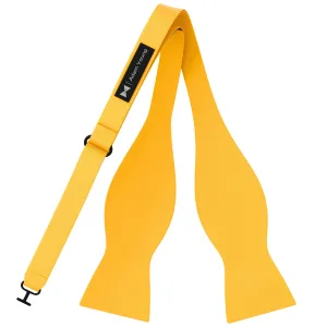 Merigold Yellow Self Tie Bow Tie for Men by Adam Young