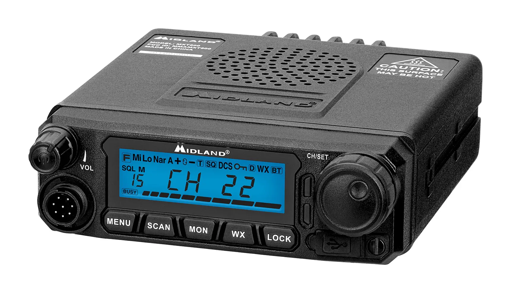MIDLAND MXT500 MICROMOBILE® TWO-WAY RADIO