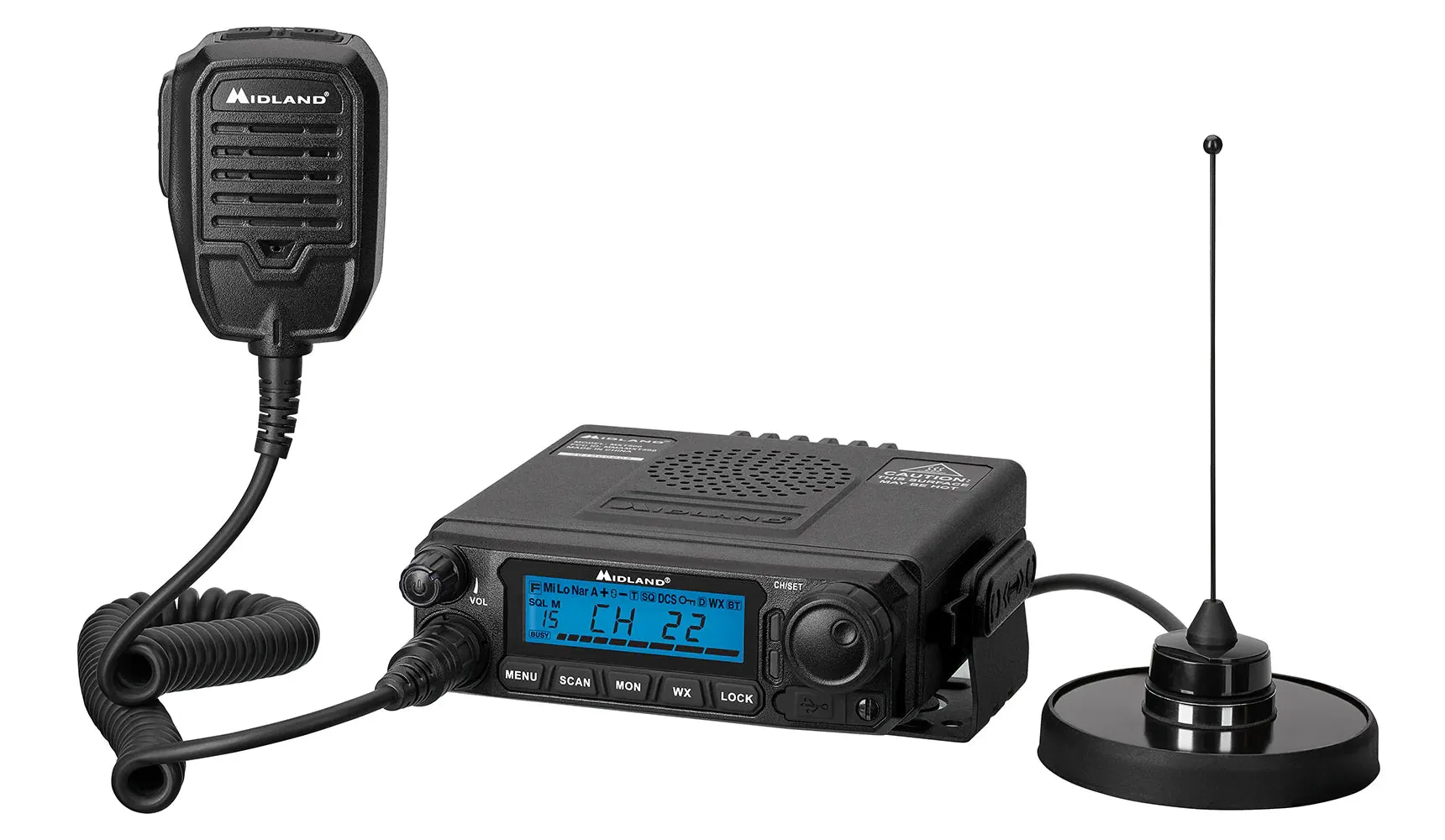 MIDLAND MXT500 MICROMOBILE® TWO-WAY RADIO