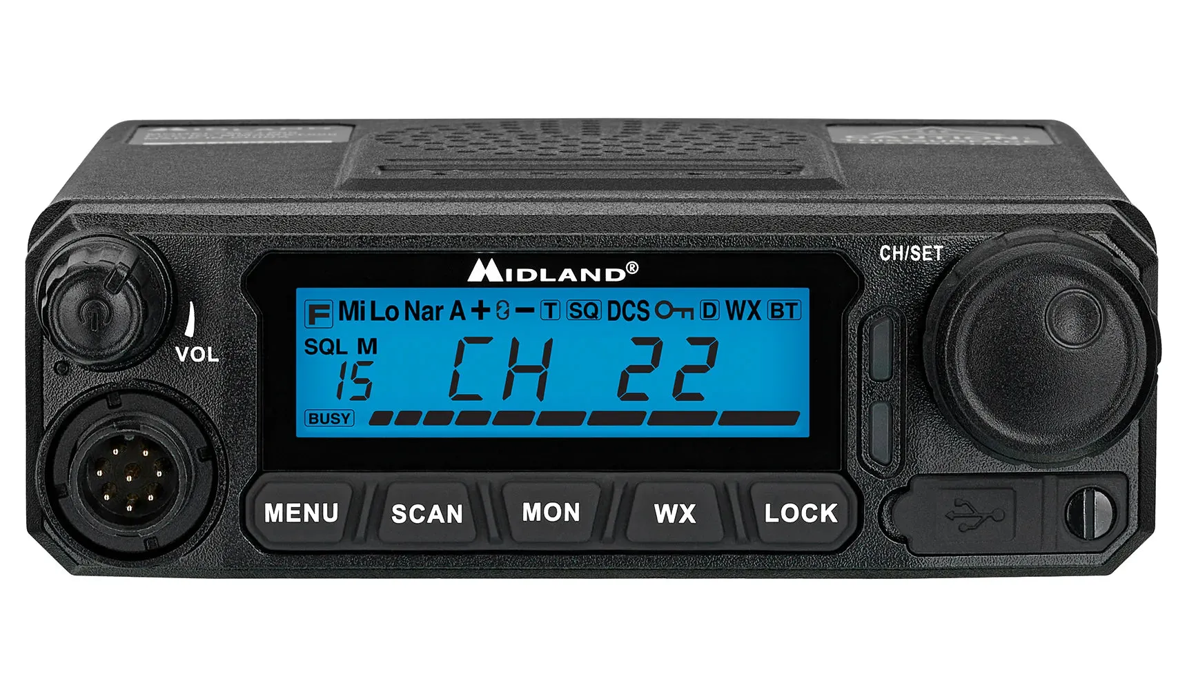 MIDLAND MXT500 MICROMOBILE® TWO-WAY RADIO