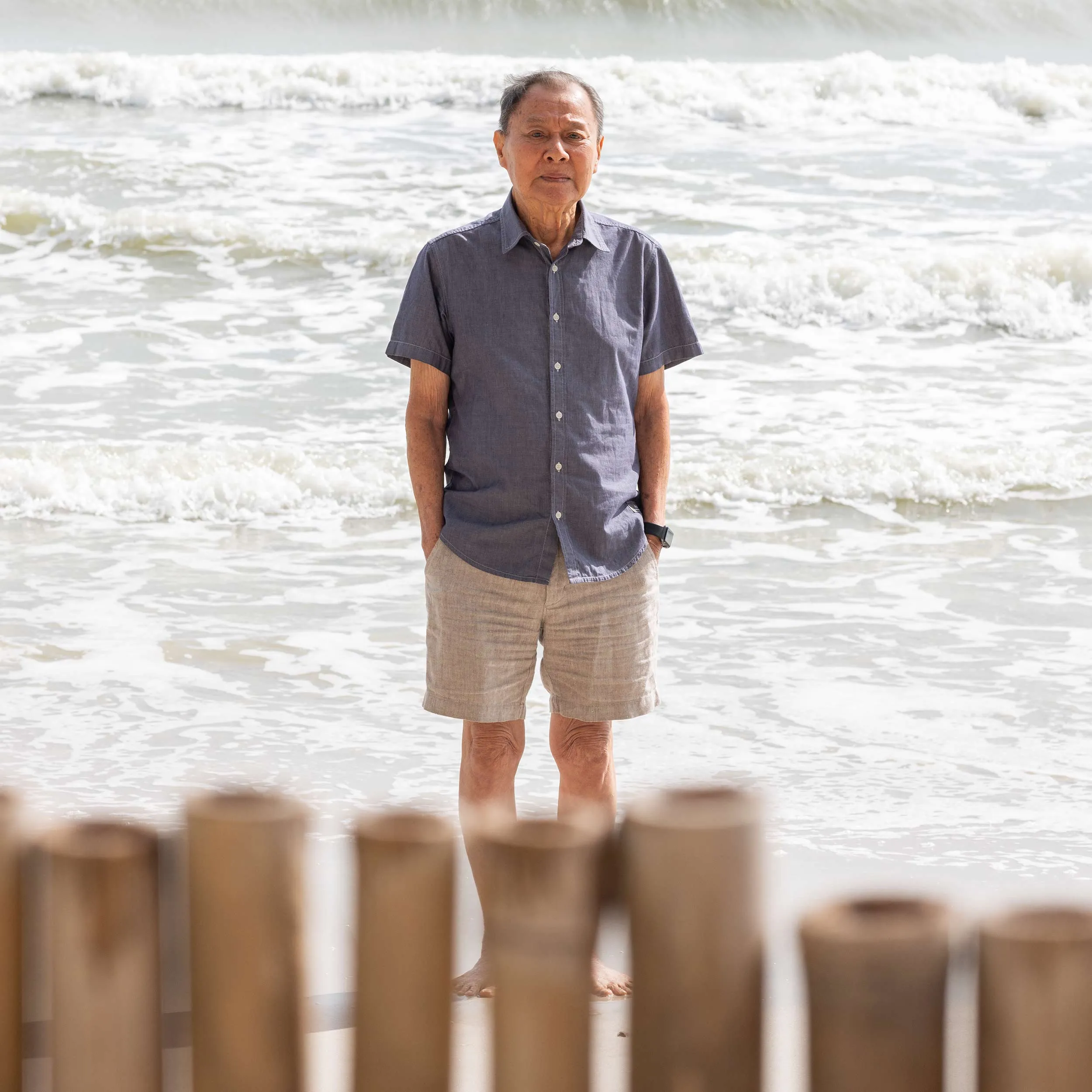 MILL BAY 100% Organic Cotton Short-Sleeve Shirt (Nut Buttons, OC Thread, Latex-free, Elastic-free, Plastic-free) (100% Biodegradable)
