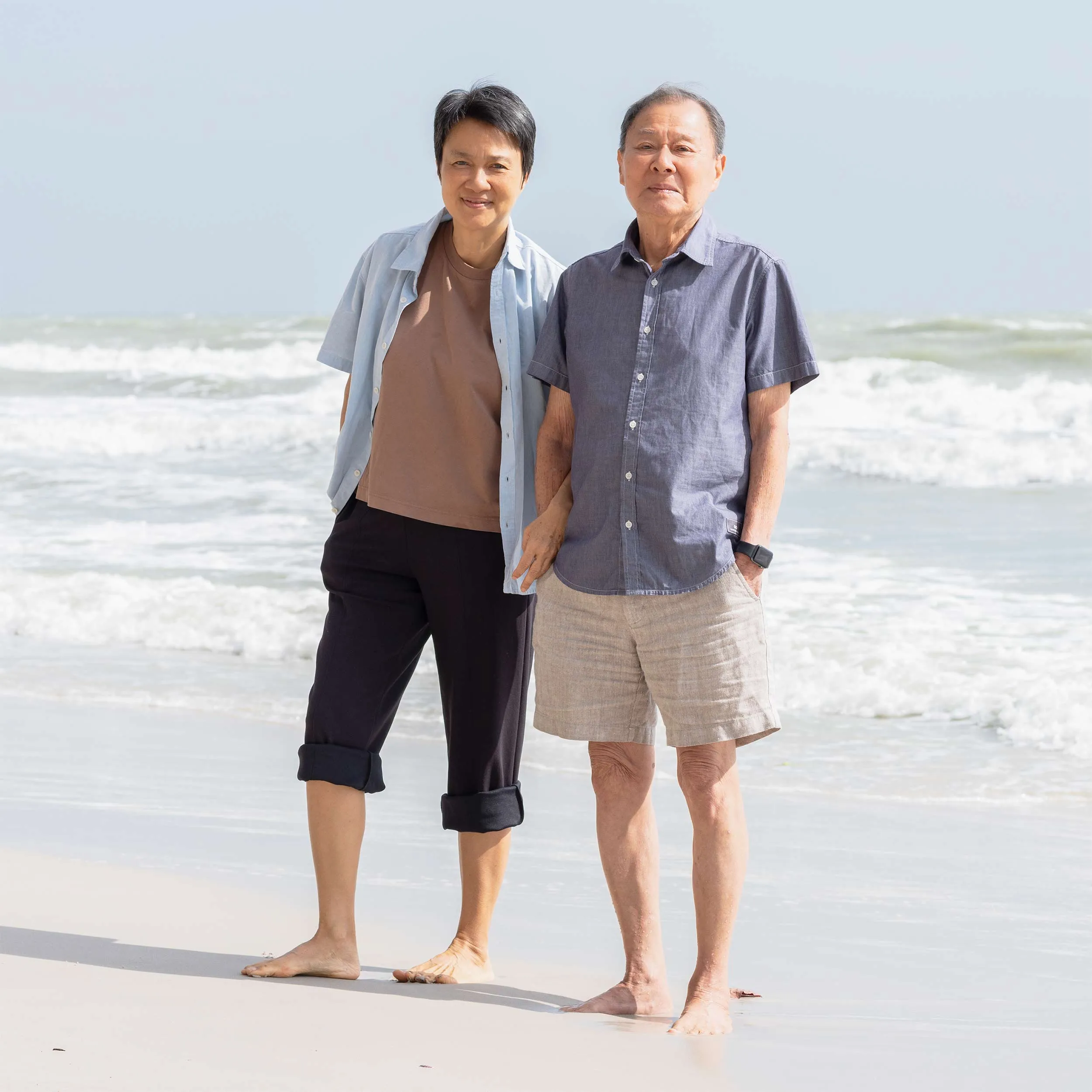 MILL BAY 100% Organic Cotton Short-Sleeve Shirt (Nut Buttons, OC Thread, Latex-free, Elastic-free, Plastic-free) (100% Biodegradable)