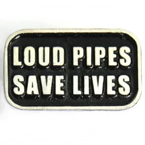 Milwaukee Leather MLP9212 Loud Pipes Pin For Jackets, Vest, Hats and Clothing