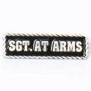 Milwaukee Leather MLP9224 Sgt. At Arms Pin For Jackets, Vest, Hats and Clothing