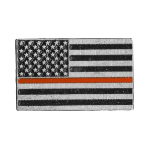Milwaukee Leather MLP9280 Thin Red Line American Flag Pin For Jackets, Vest, Hats and Clothing