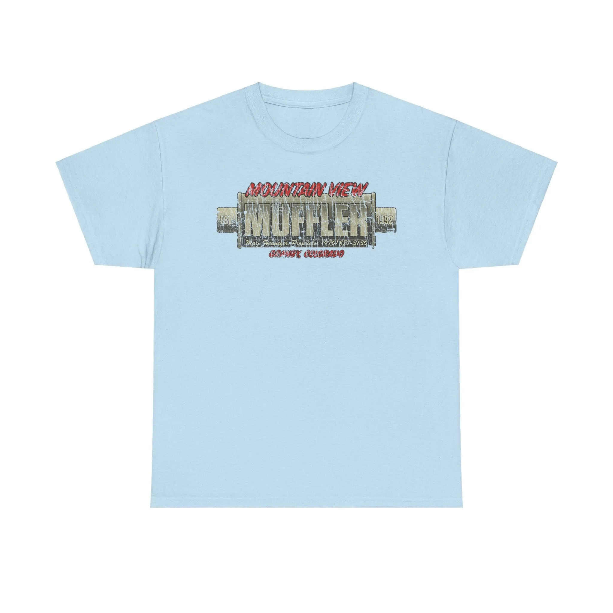 Mountain View Muffler Est 1992 Colorado T-shirt