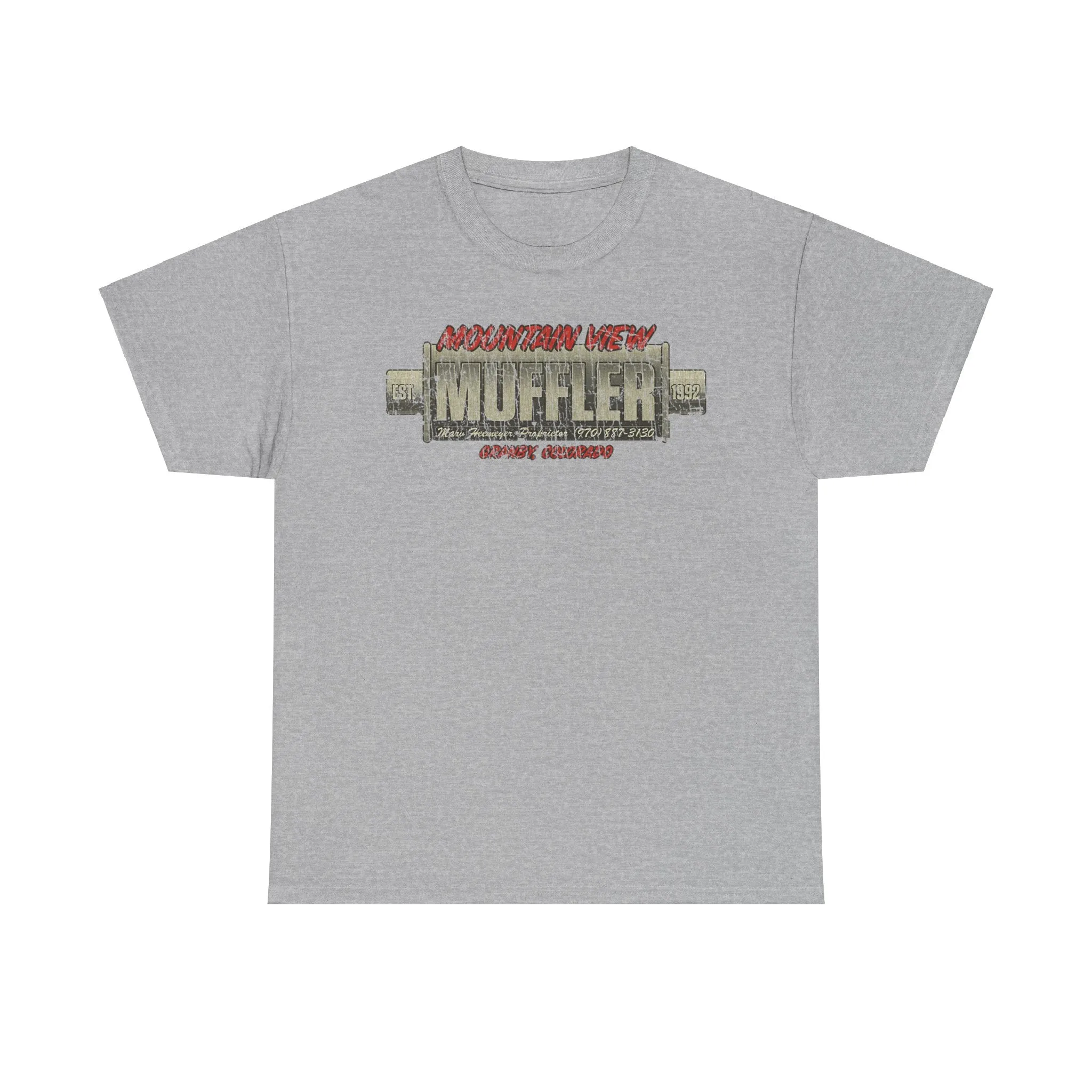 Mountain View Muffler Est 1992 Colorado T-shirt