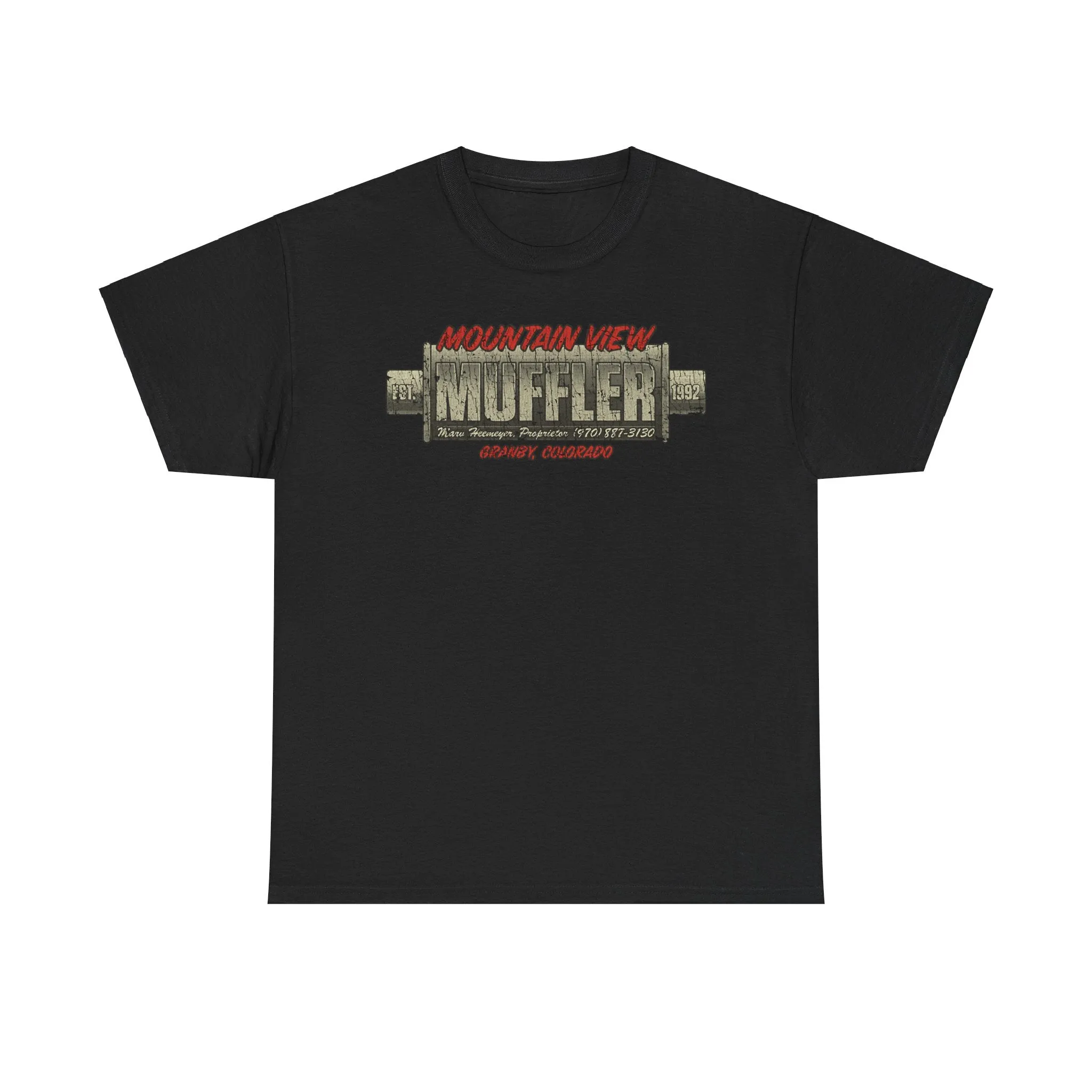 Mountain View Muffler Est 1992 Colorado T-shirt