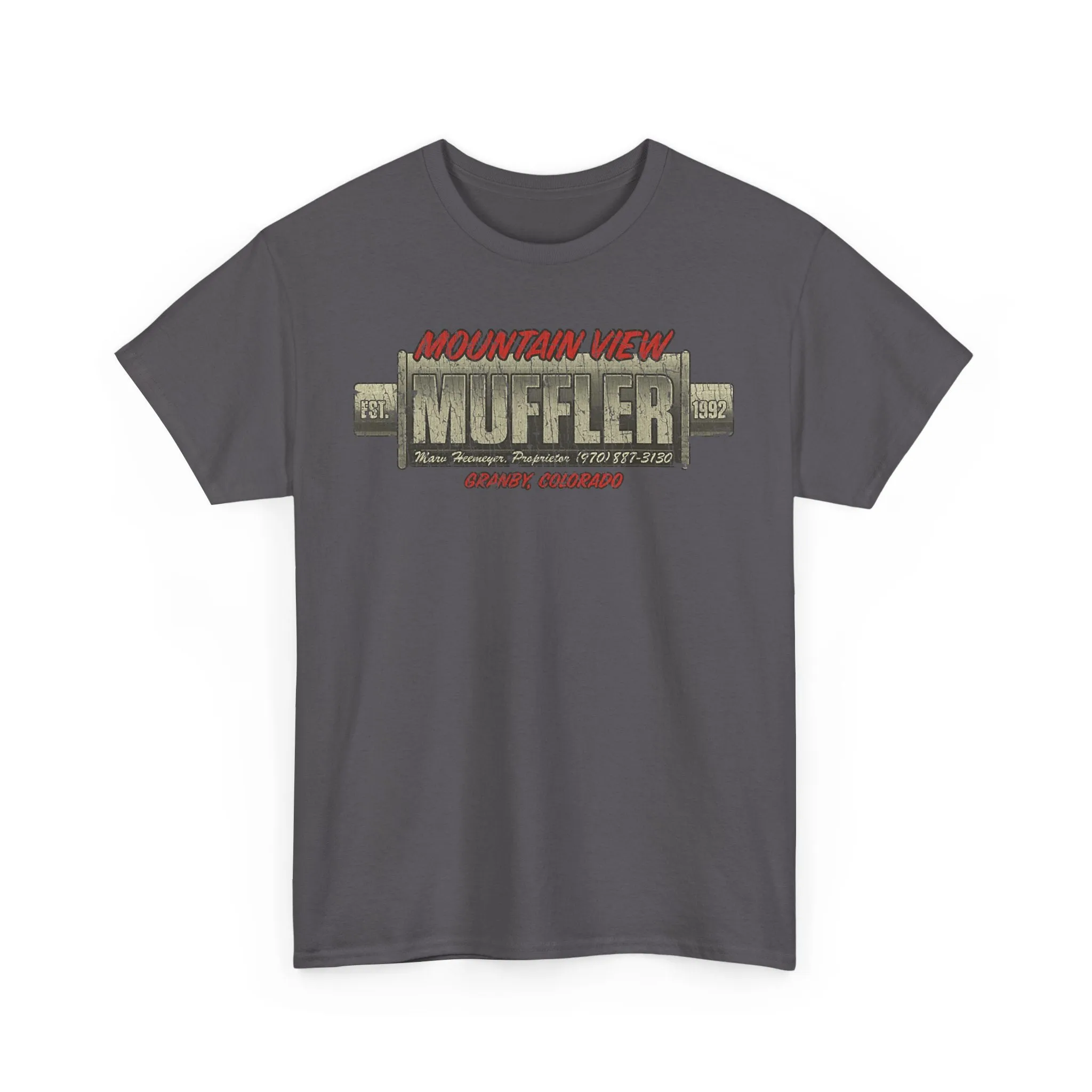 Mountain View Muffler Est 1992 Colorado T-shirt