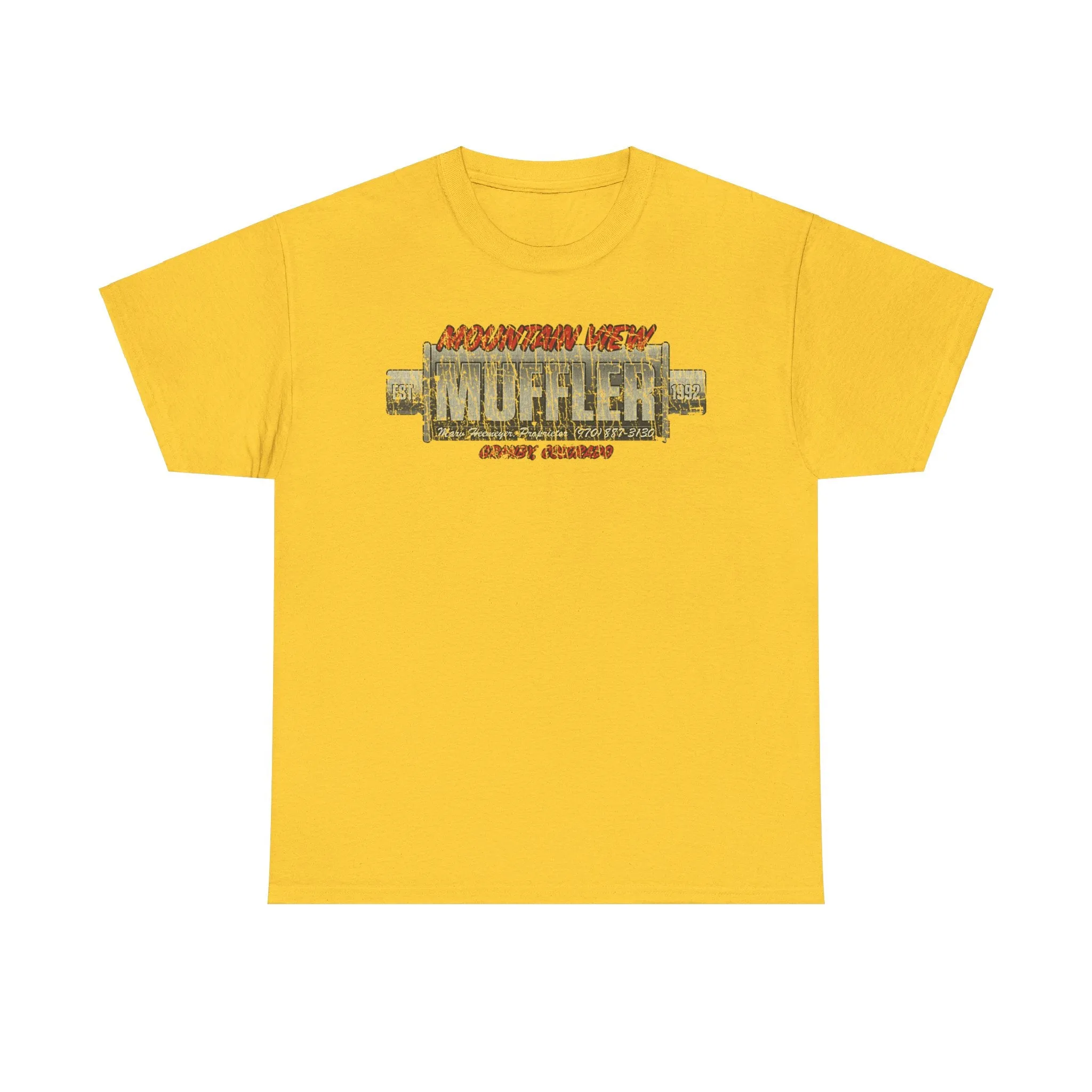 Mountain View Muffler Est 1992 Colorado T-shirt