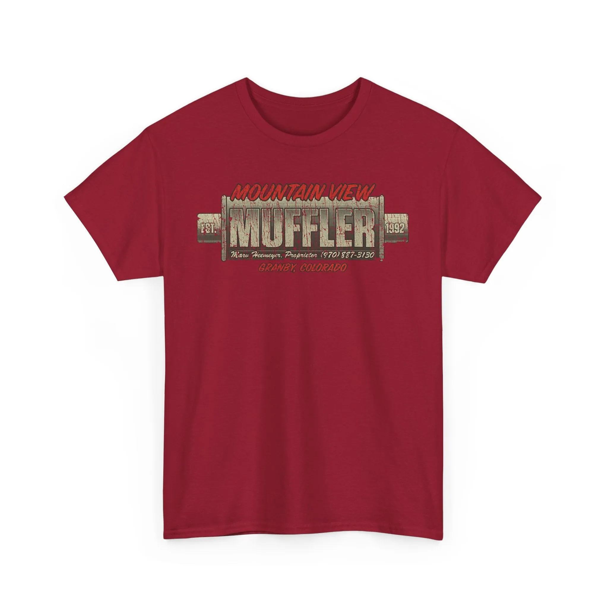 Mountain View Muffler Est 1992 Colorado T-shirt
