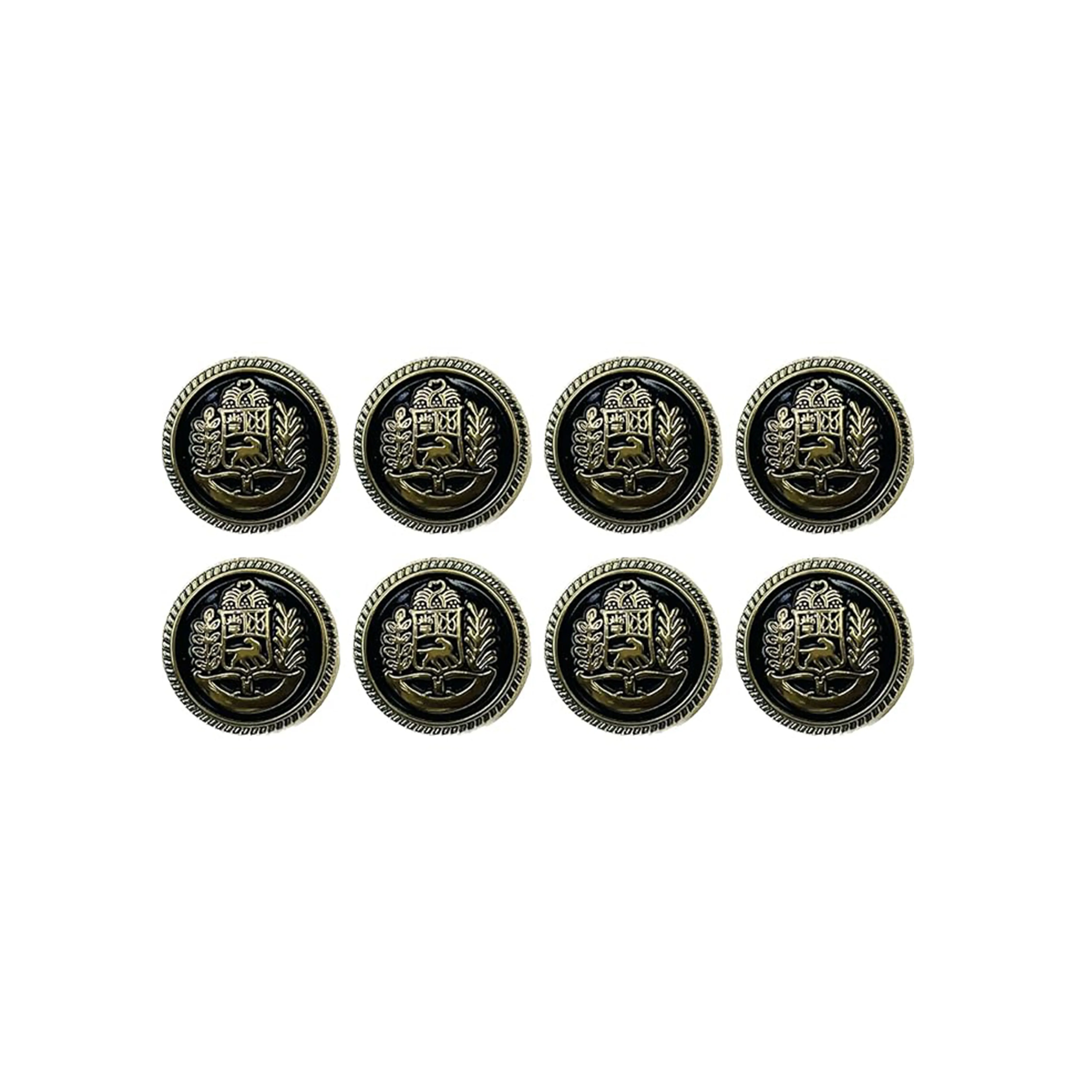Oceanic Elegance Metal Buttons