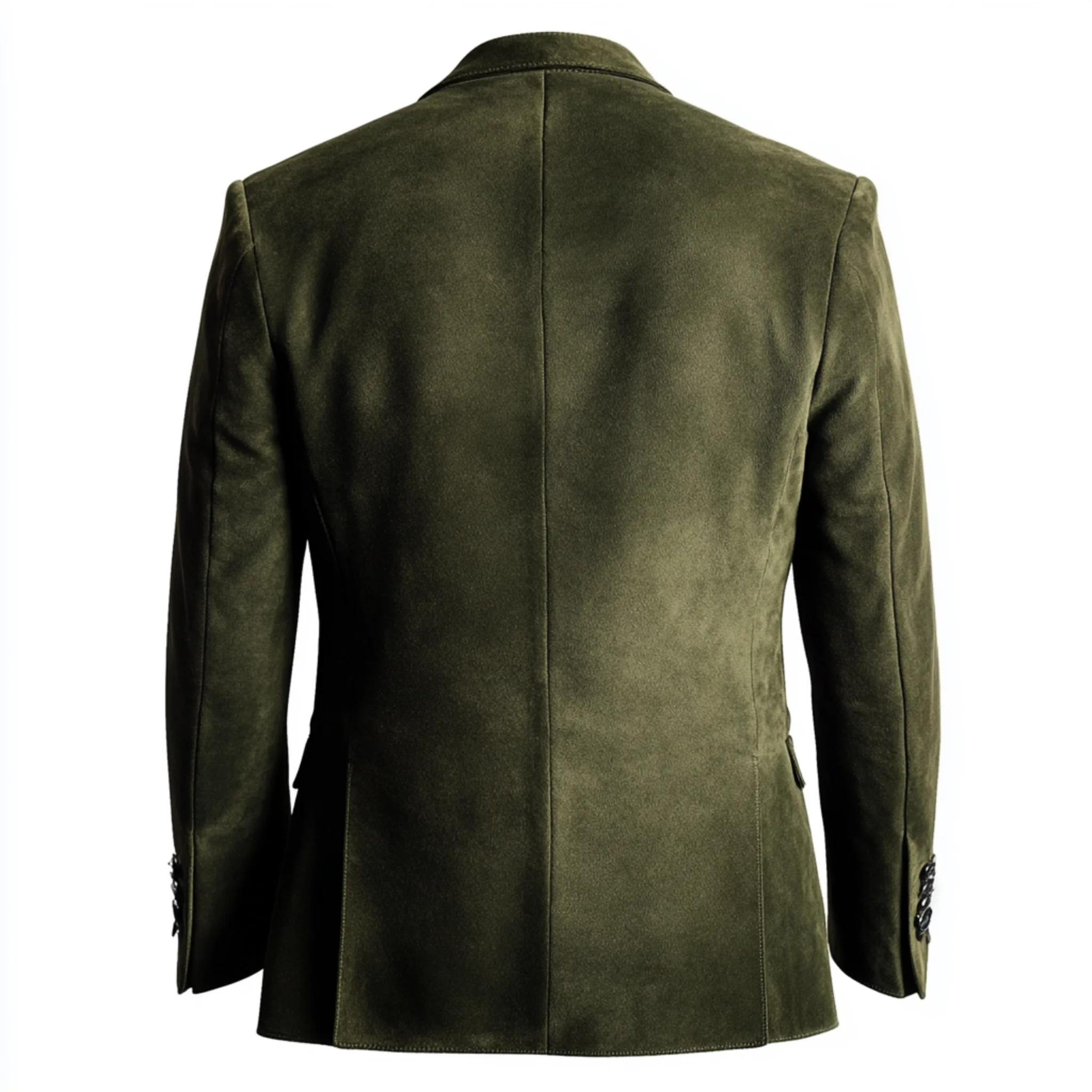 OLIVE VENTURE DEERSKIN FLEECE BLAZER