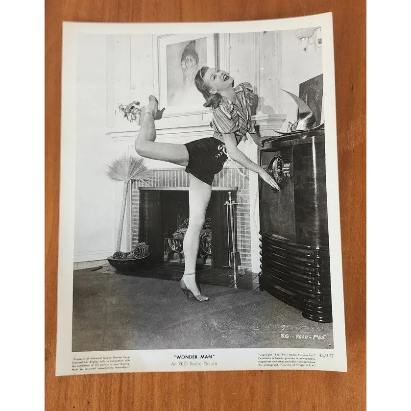 Original Publicity Photo Vera Ellen 1945 RKO Wonder Man CASTING / TEST SHOT