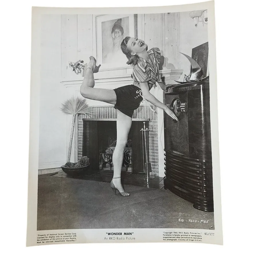 Original Publicity Photo Vera Ellen 1945 RKO Wonder Man CASTING / TEST SHOT