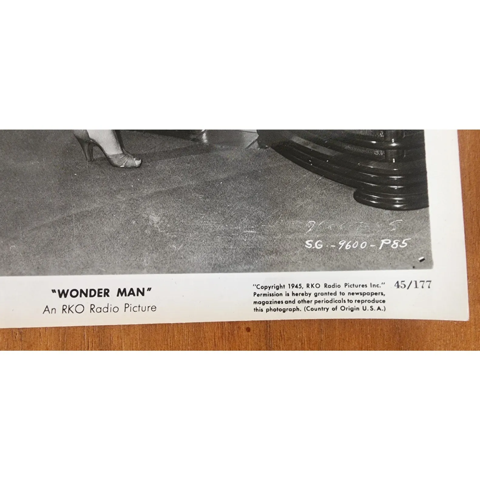 Original Publicity Photo Vera Ellen 1945 RKO Wonder Man CASTING / TEST SHOT