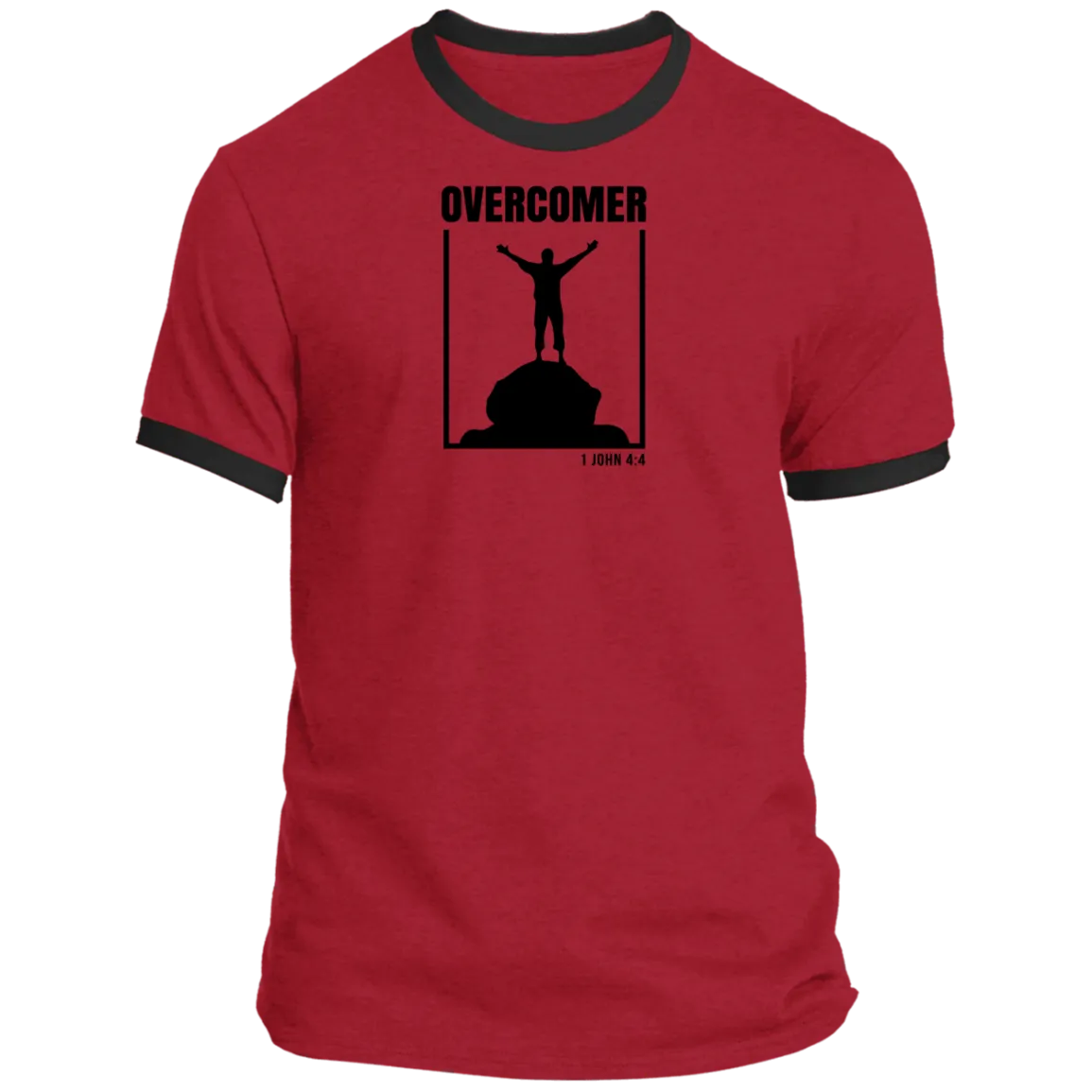 Overcomer Men’s Ringer Tee