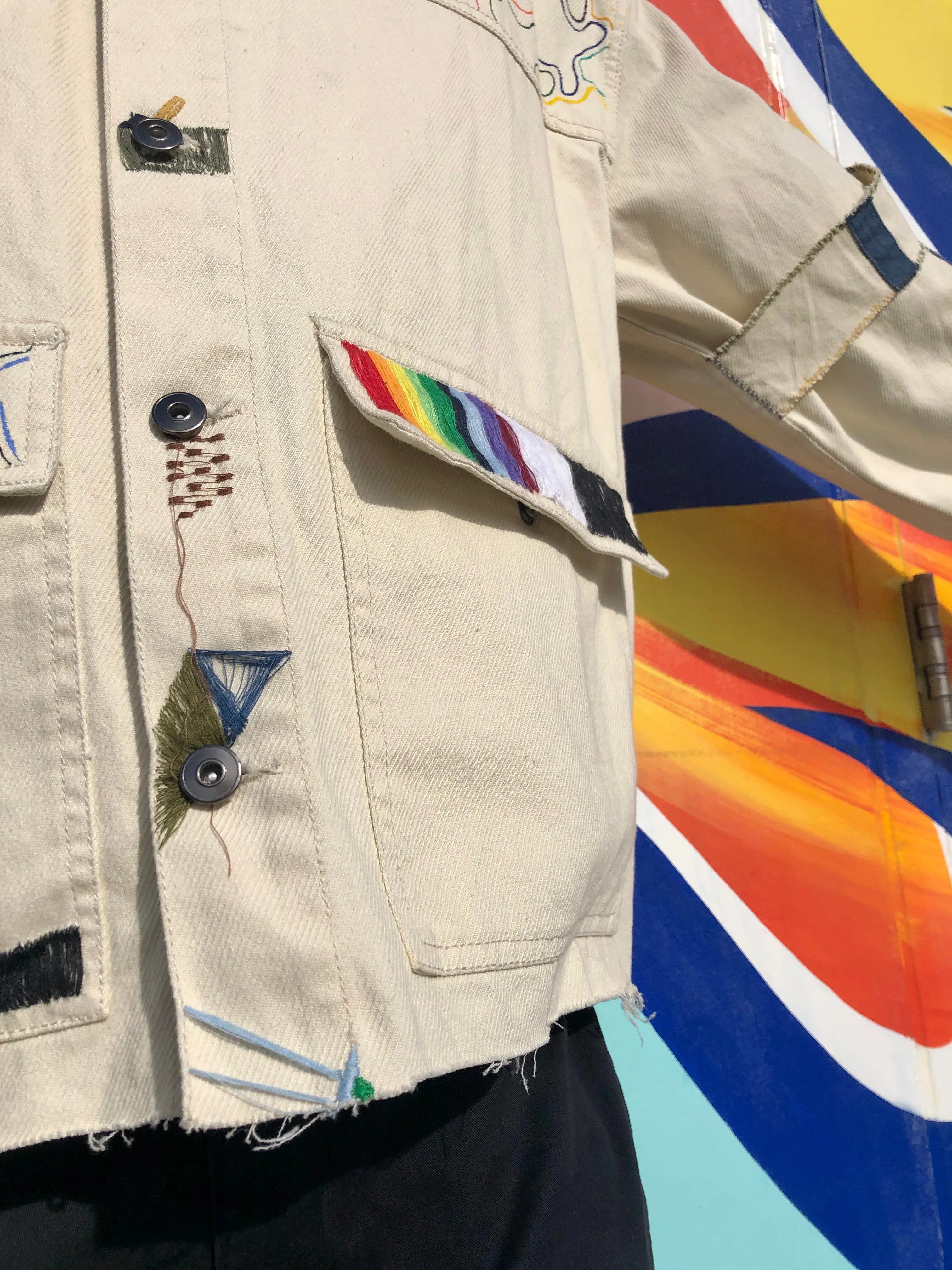 Painter’s Rainbow Cargo Jacket