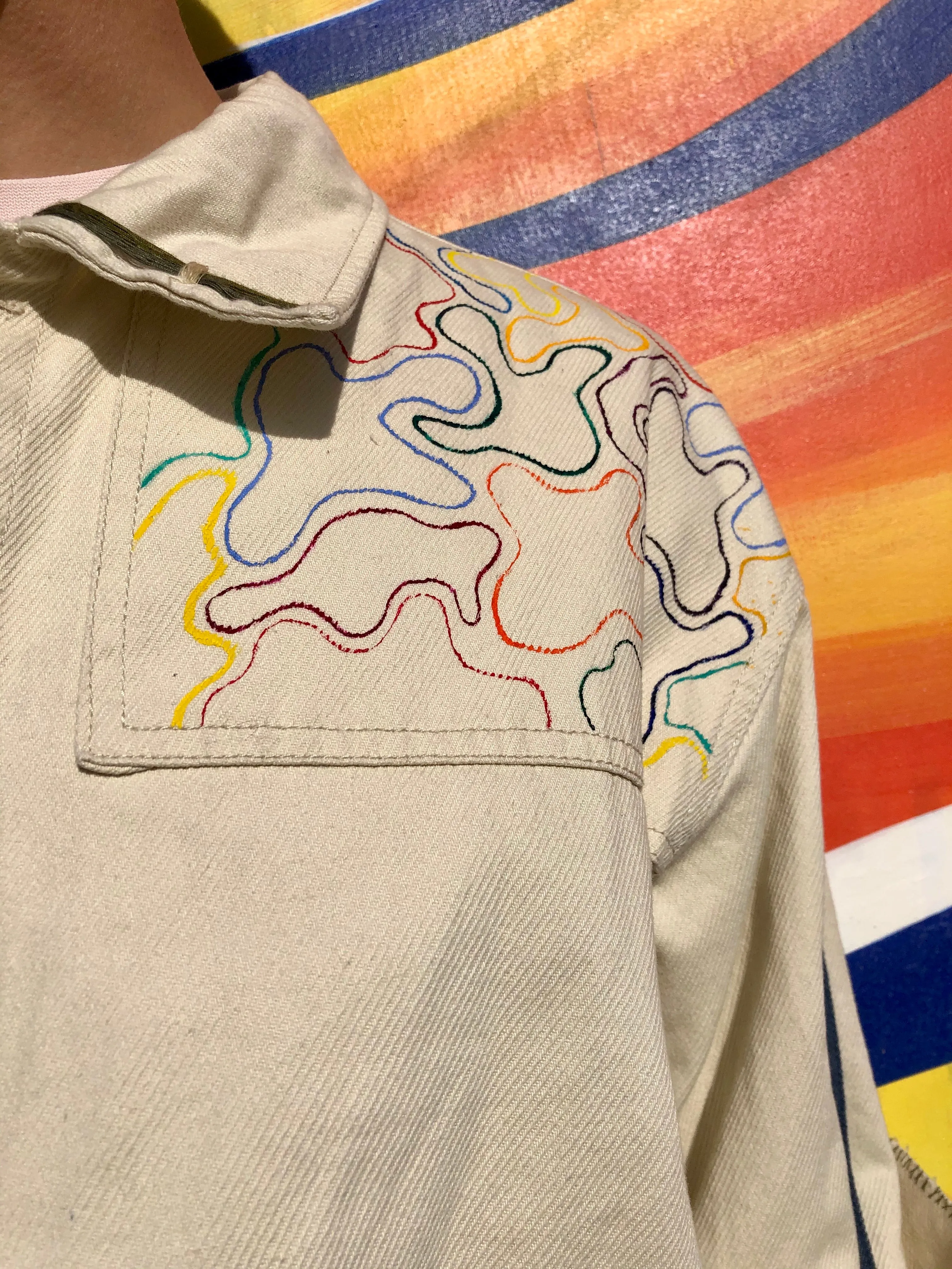 Painter’s Rainbow Cargo Jacket